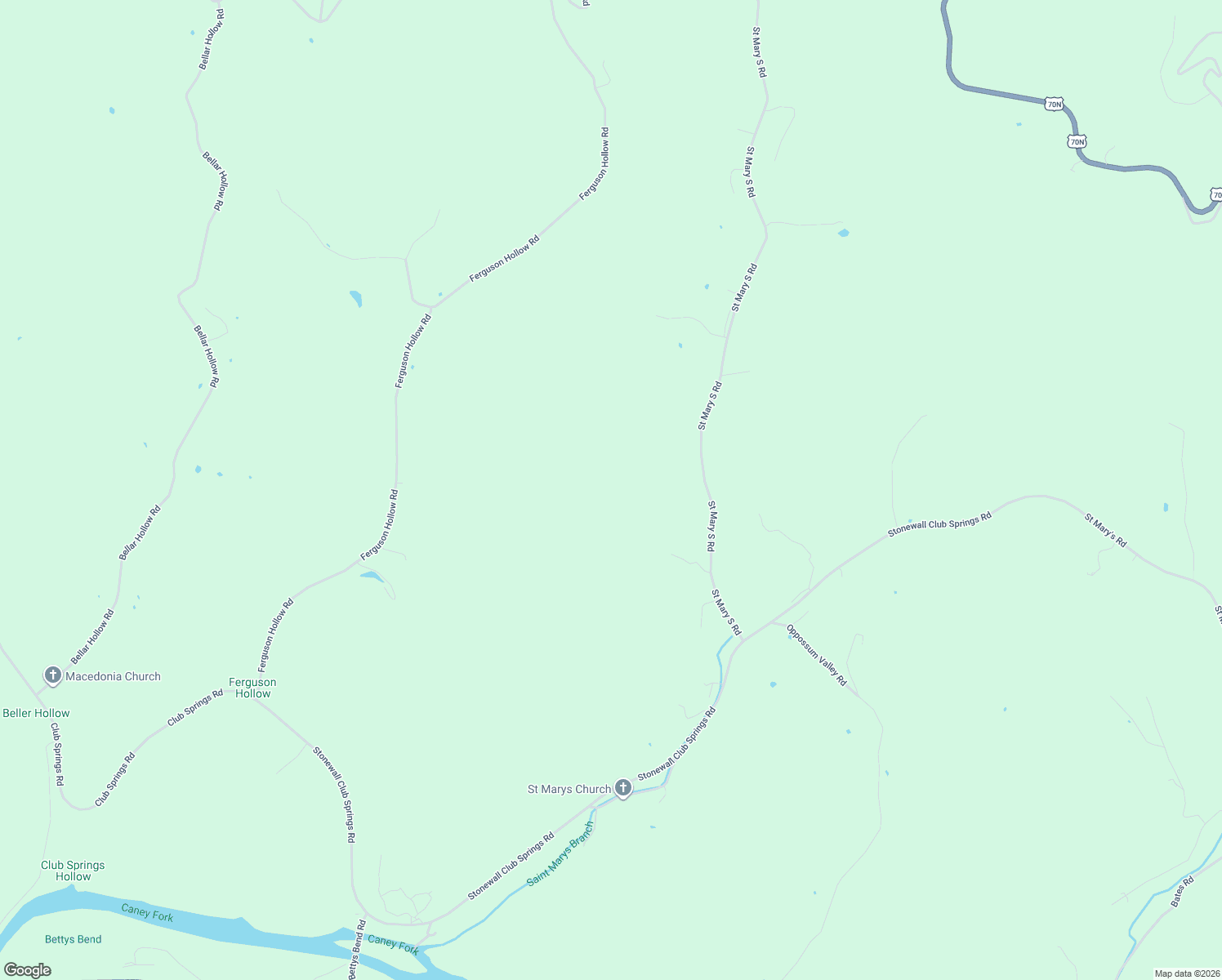map of restaurants, bars, coffee shops, grocery stores, and more near 268 Saint Marys Road in Buffalo Valley