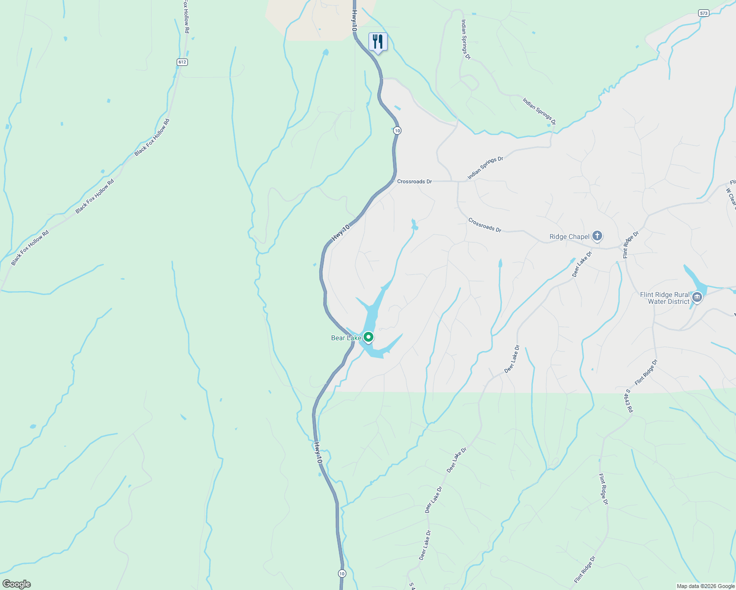 map of restaurants, bars, coffee shops, grocery stores, and more near 111 Big Bear Road in Kansas