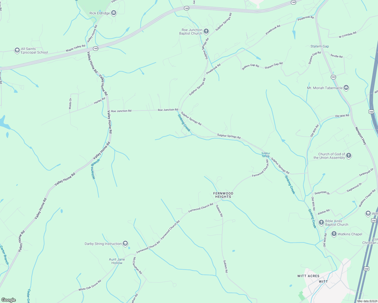 map of restaurants, bars, coffee shops, grocery stores, and more near 2851 Coffey Road in Morristown