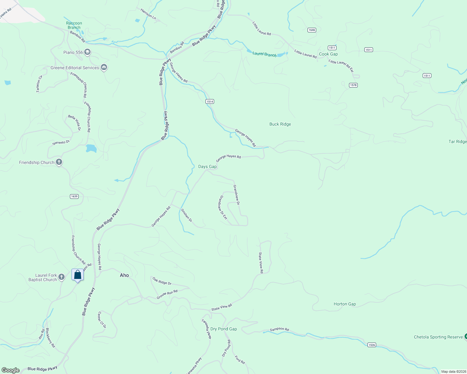 map of restaurants, bars, coffee shops, grocery stores, and more near 122 Cloud 9 Drive in Boone