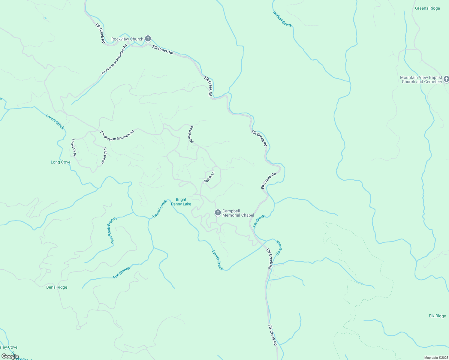map of restaurants, bars, coffee shops, grocery stores, and more near 410 Horseshoe Ridge Road East in Watauga County
