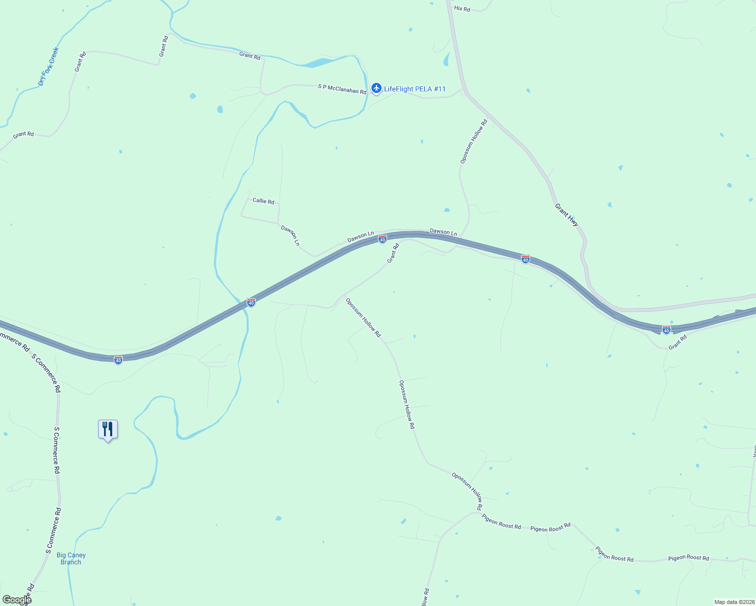 map of restaurants, bars, coffee shops, grocery stores, and more near 115 Opossum Hollow Road in Watertown