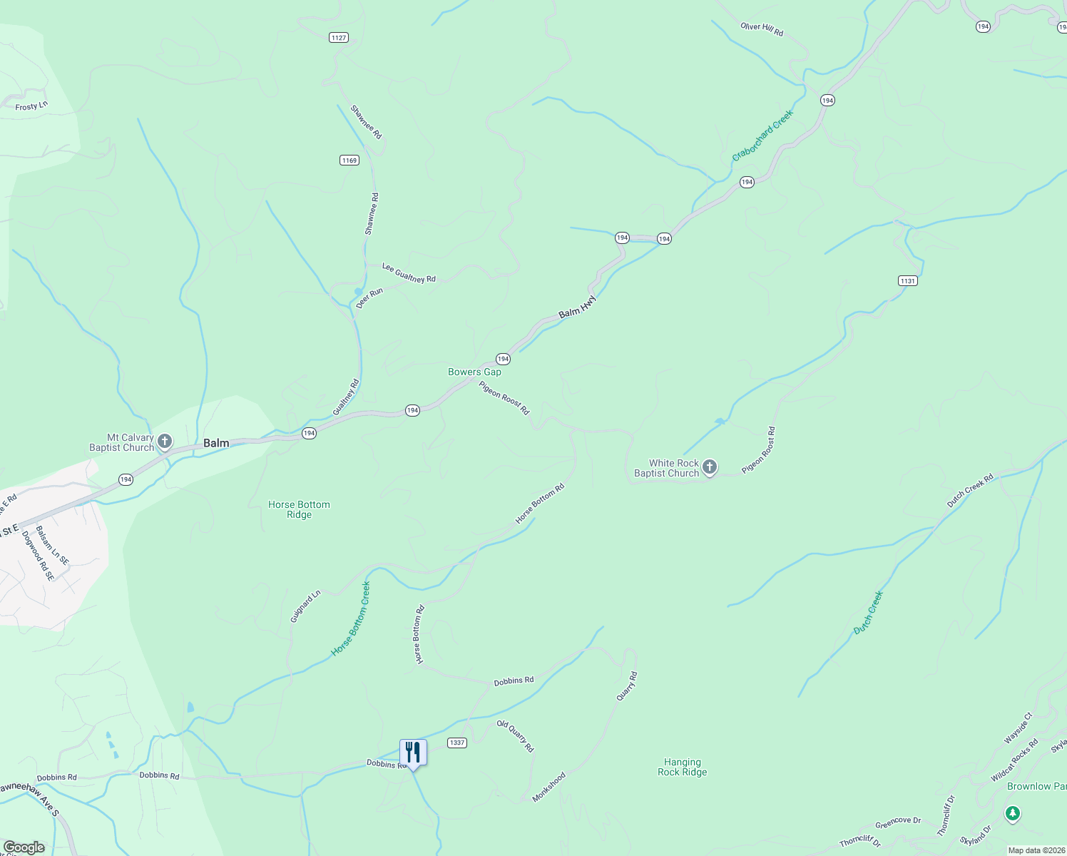 map of restaurants, bars, coffee shops, grocery stores, and more near 400 Snowridge Road in Banner Elk