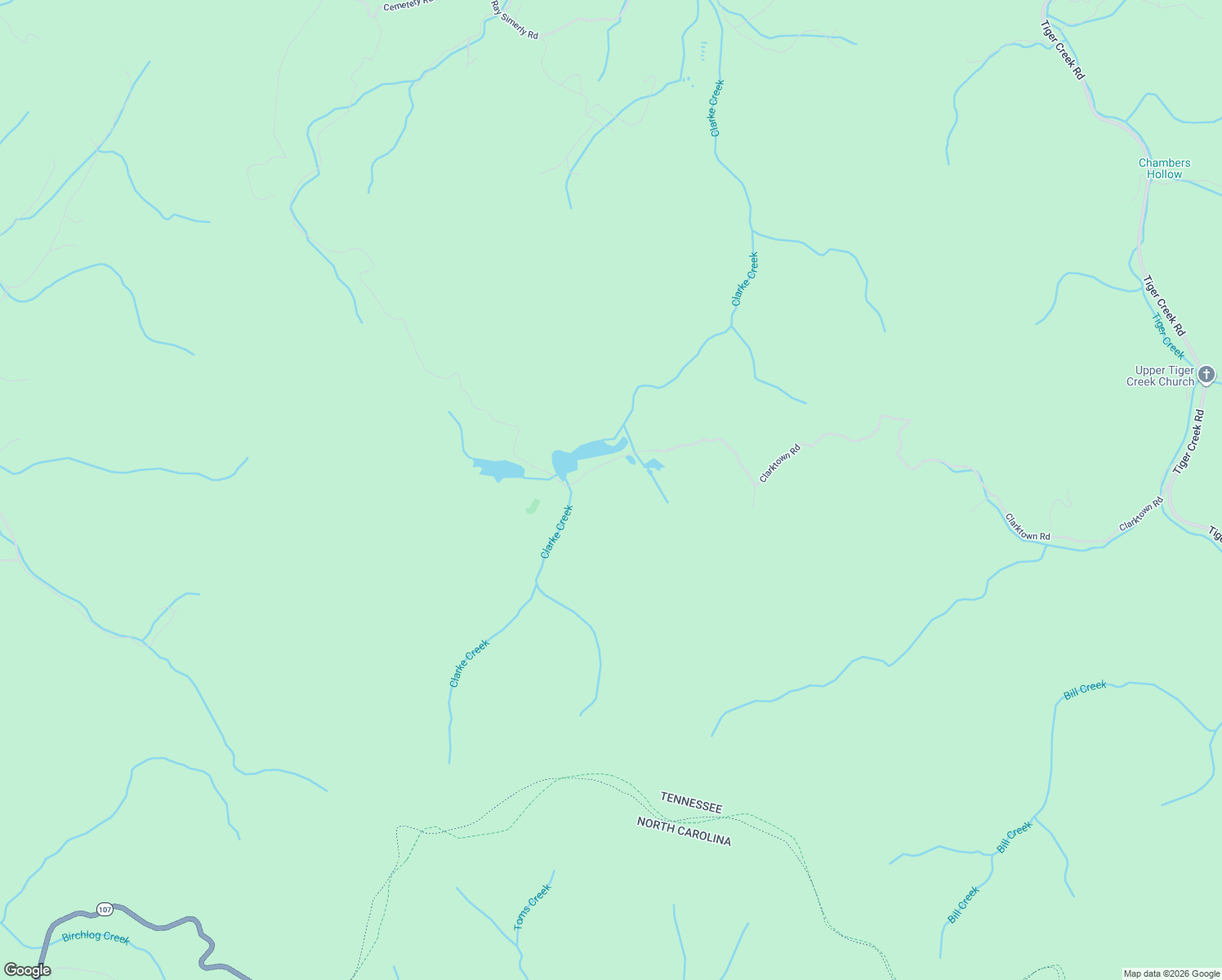 map of restaurants, bars, coffee shops, grocery stores, and more near 635 Clarktown Road in Roan Mountain