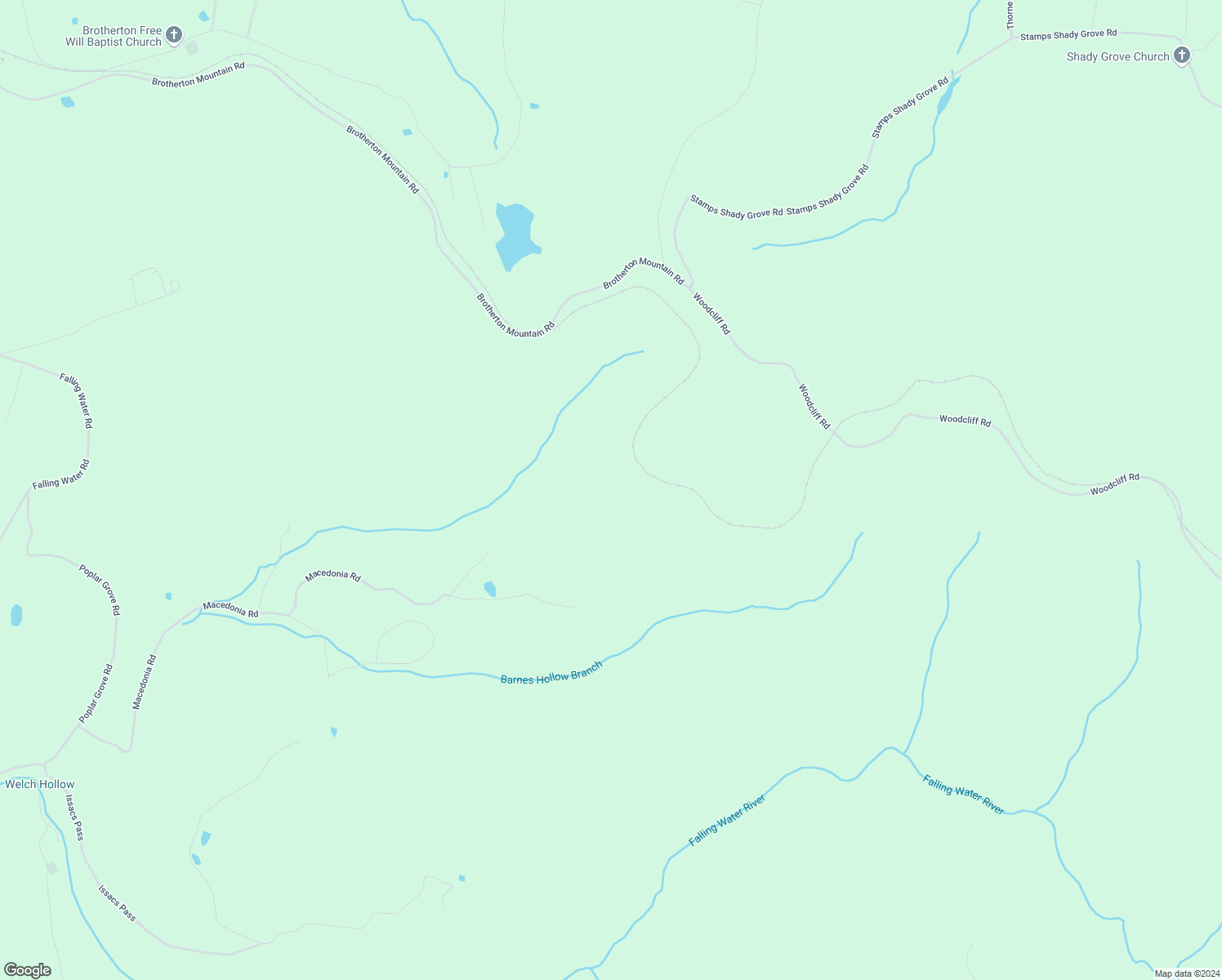 map of restaurants, bars, coffee shops, grocery stores, and more near 8865 Macedonia Road in Cookeville