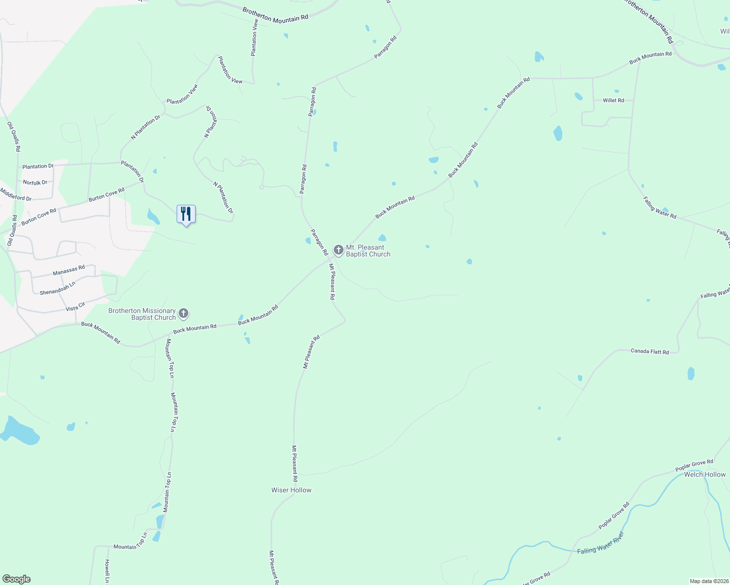 map of restaurants, bars, coffee shops, grocery stores, and more near 301 Andy Haney Road in Cookeville