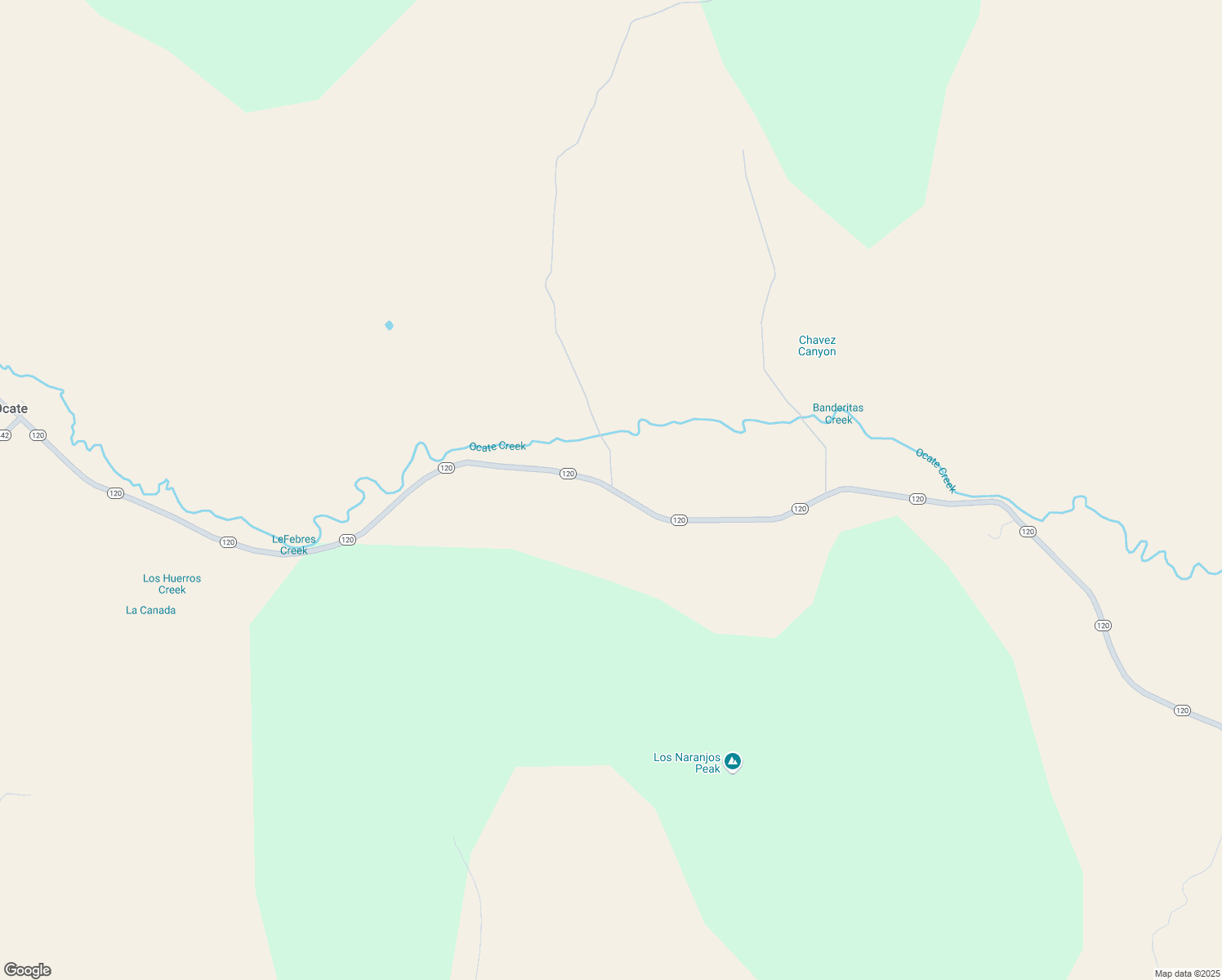 map of restaurants, bars, coffee shops, grocery stores, and more near Highway 120 in Ocate