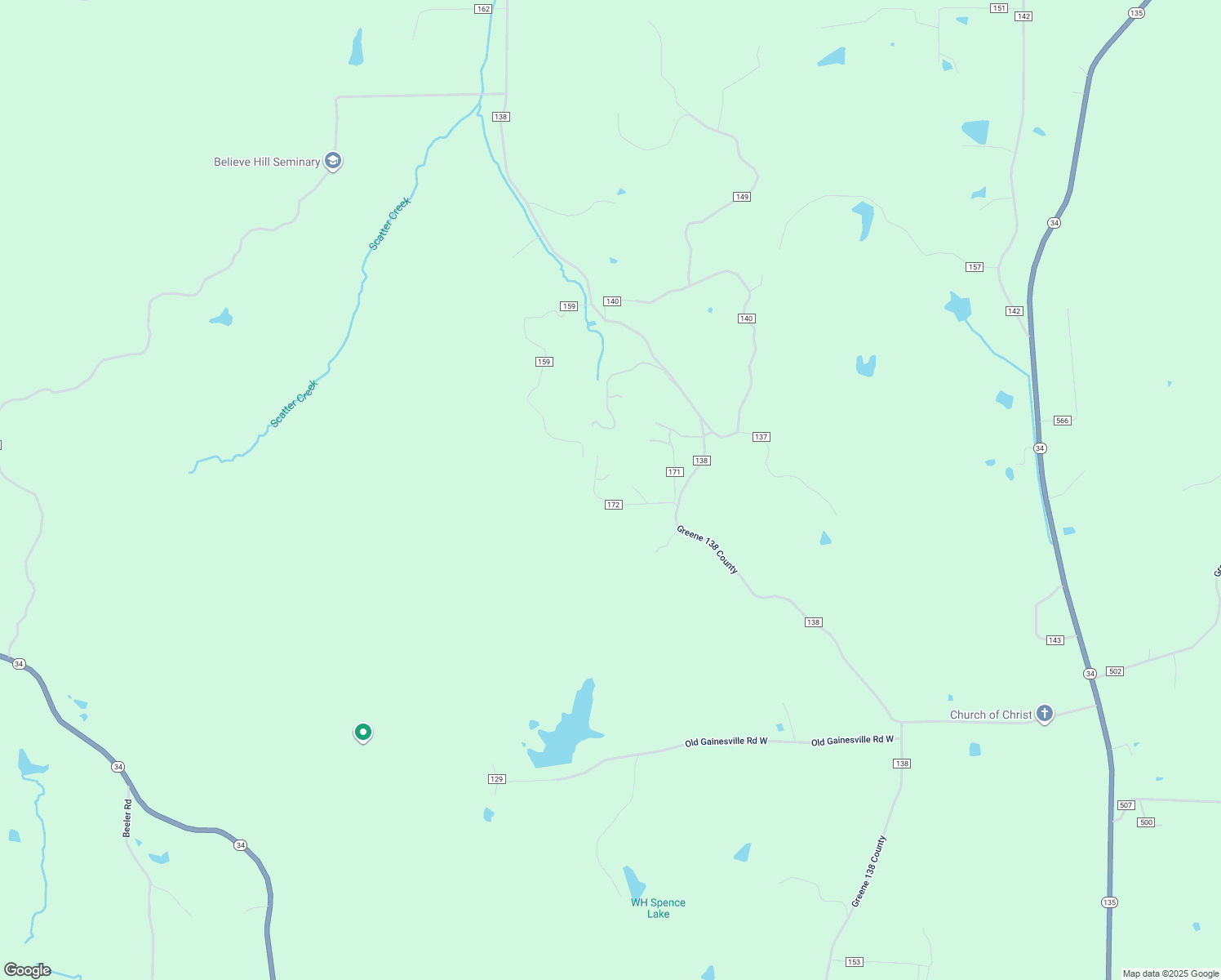 map of restaurants, bars, coffee shops, grocery stores, and more near Greene Road 172 in Paragould