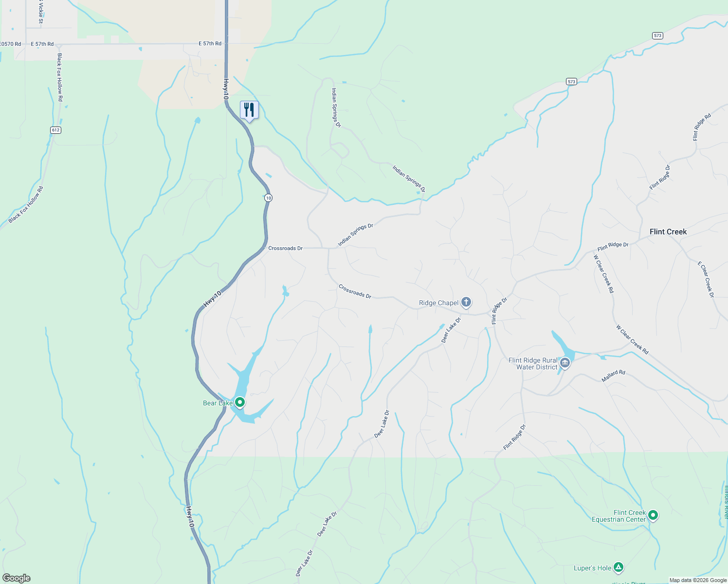 map of restaurants, bars, coffee shops, grocery stores, and more near Cross Roads Drive in Kansas