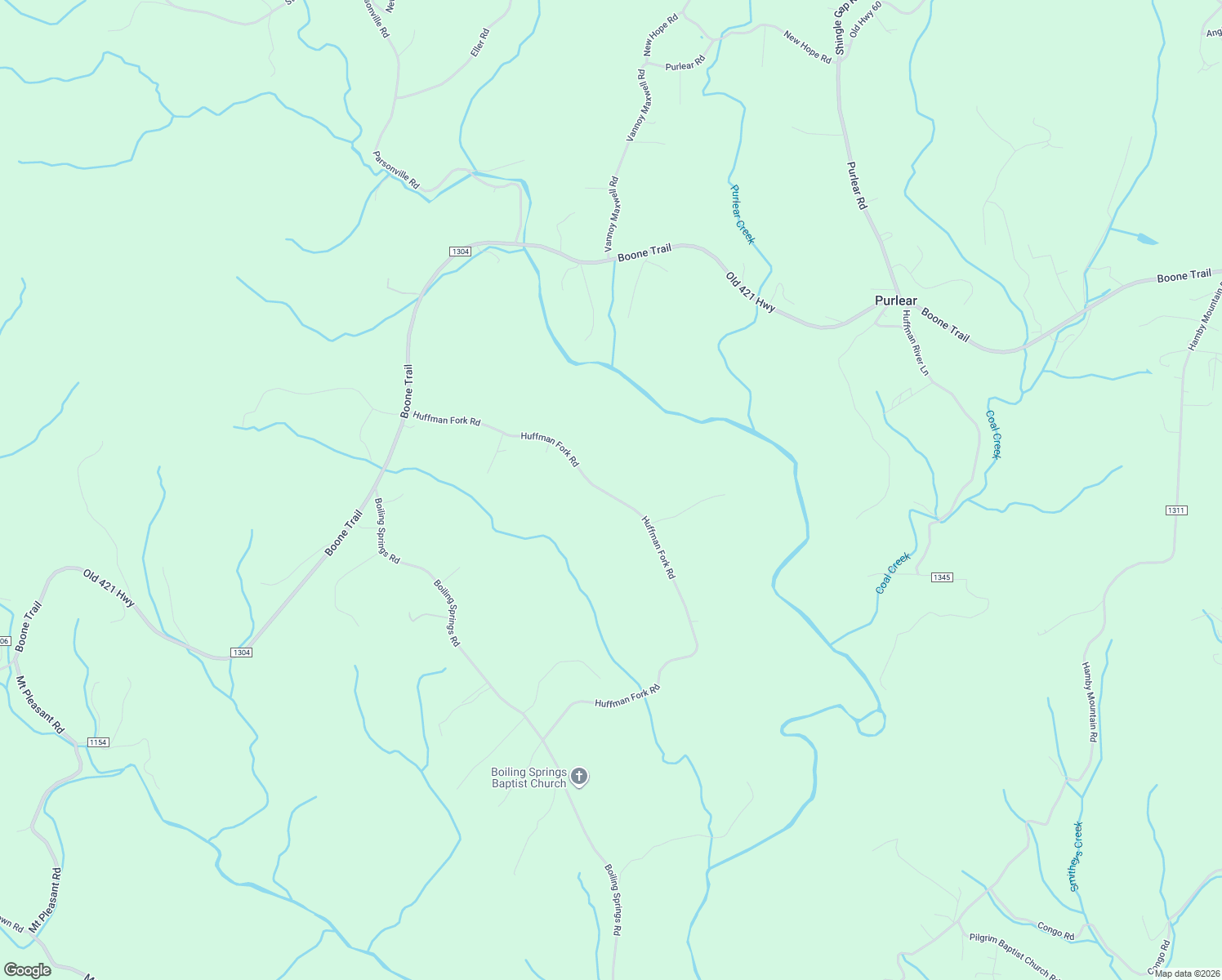 map of restaurants, bars, coffee shops, grocery stores, and more near 1246 Huffman Fork Road in Purlear