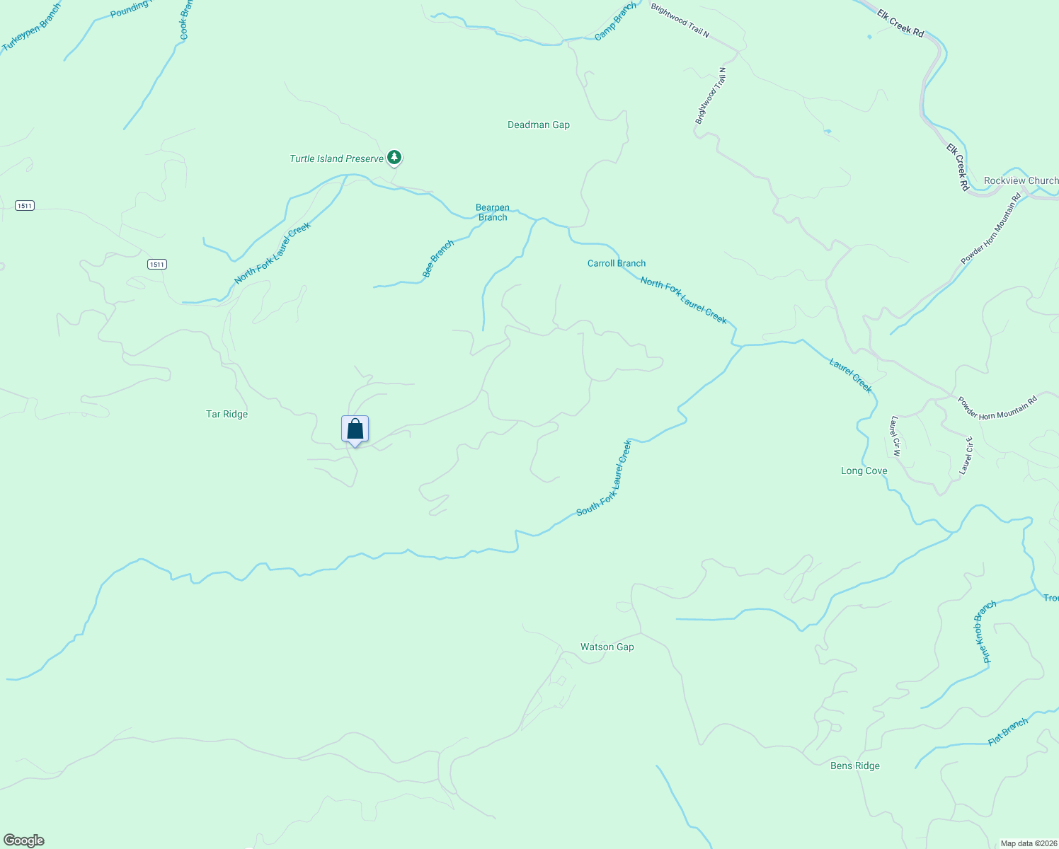 map of restaurants, bars, coffee shops, grocery stores, and more near Summit Rise Drive in Watauga County