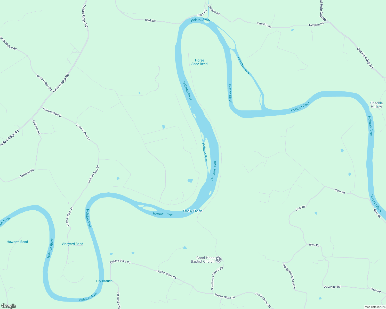 map of restaurants, bars, coffee shops, grocery stores, and more near 1338 Lookout Drive in Grainger County