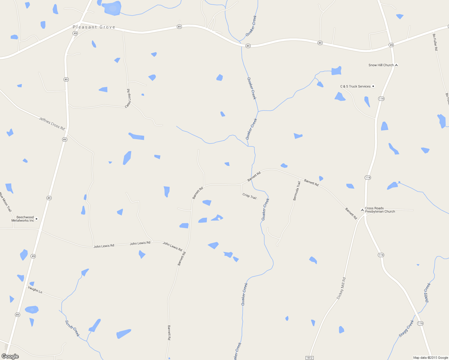 map of restaurants, bars, coffee shops, grocery stores, and more near 3228 Barnett Road in Mebane
