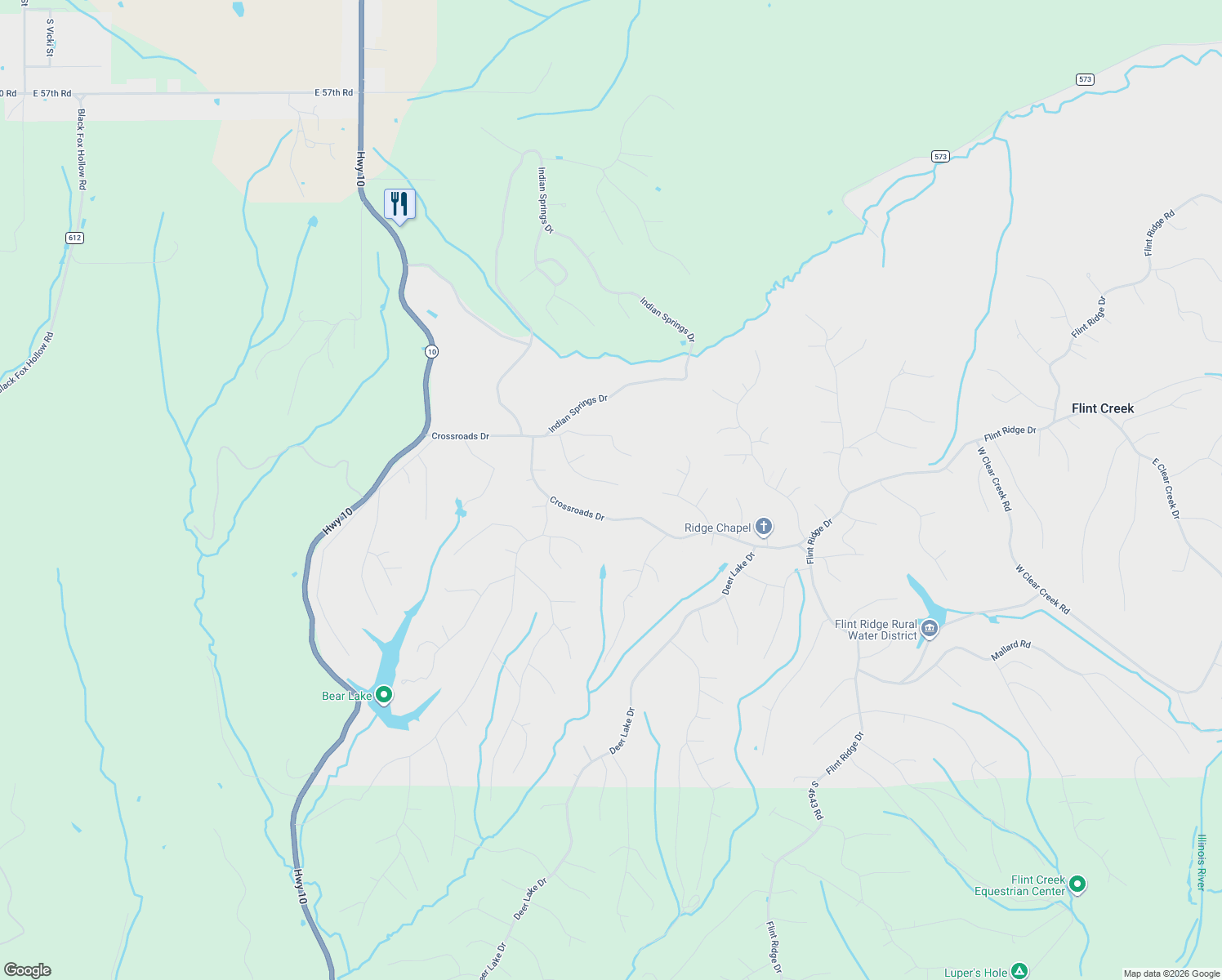 map of restaurants, bars, coffee shops, grocery stores, and more near Hidden Valley Road in Kansas