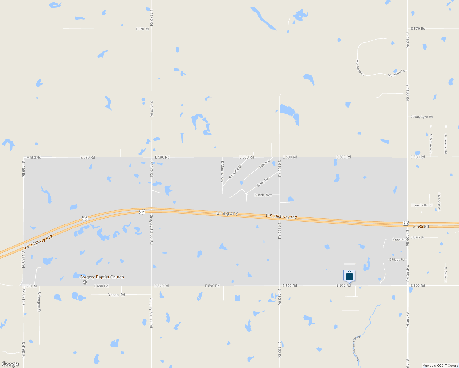 map of restaurants, bars, coffee shops, grocery stores, and more near 30247 Priscilla Drive in Inola