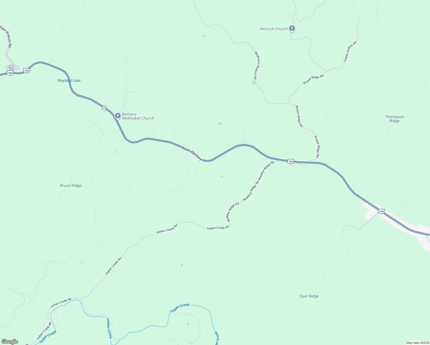 map of restaurants, bars, coffee shops, grocery stores, and more near 227 B A R Road in Baxter