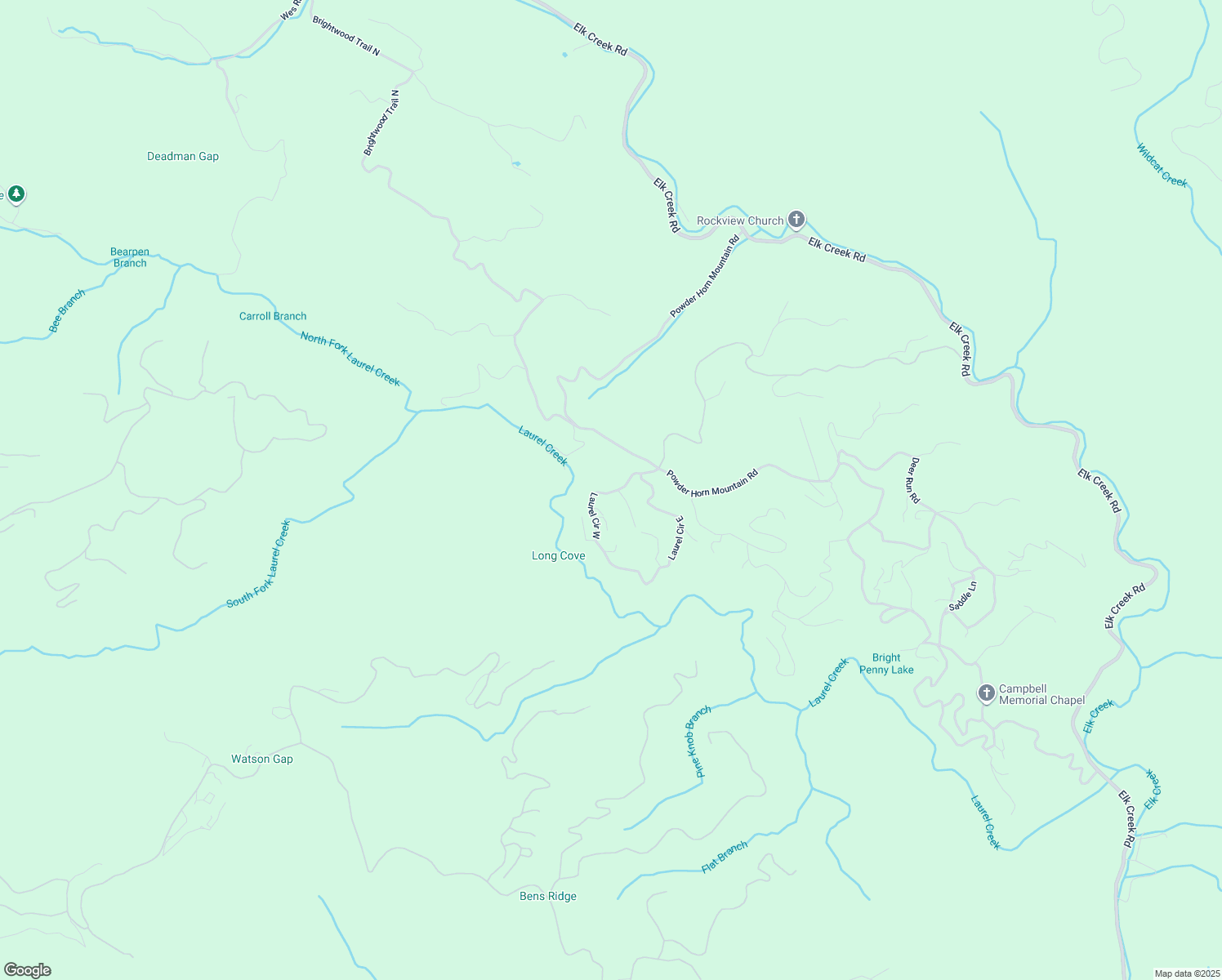 map of restaurants, bars, coffee shops, grocery stores, and more near 266 Laurel Circle West in Deep Gap