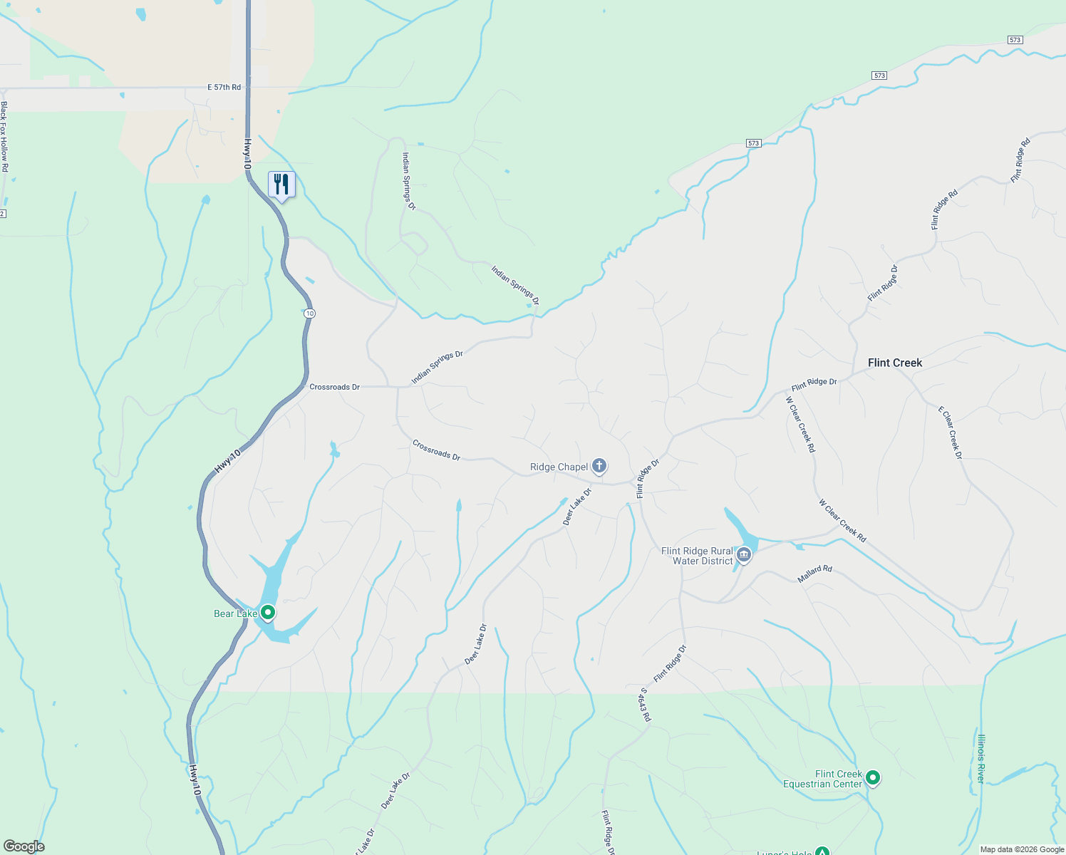 map of restaurants, bars, coffee shops, grocery stores, and more near 348 Secret Valley Trail in Kansas
