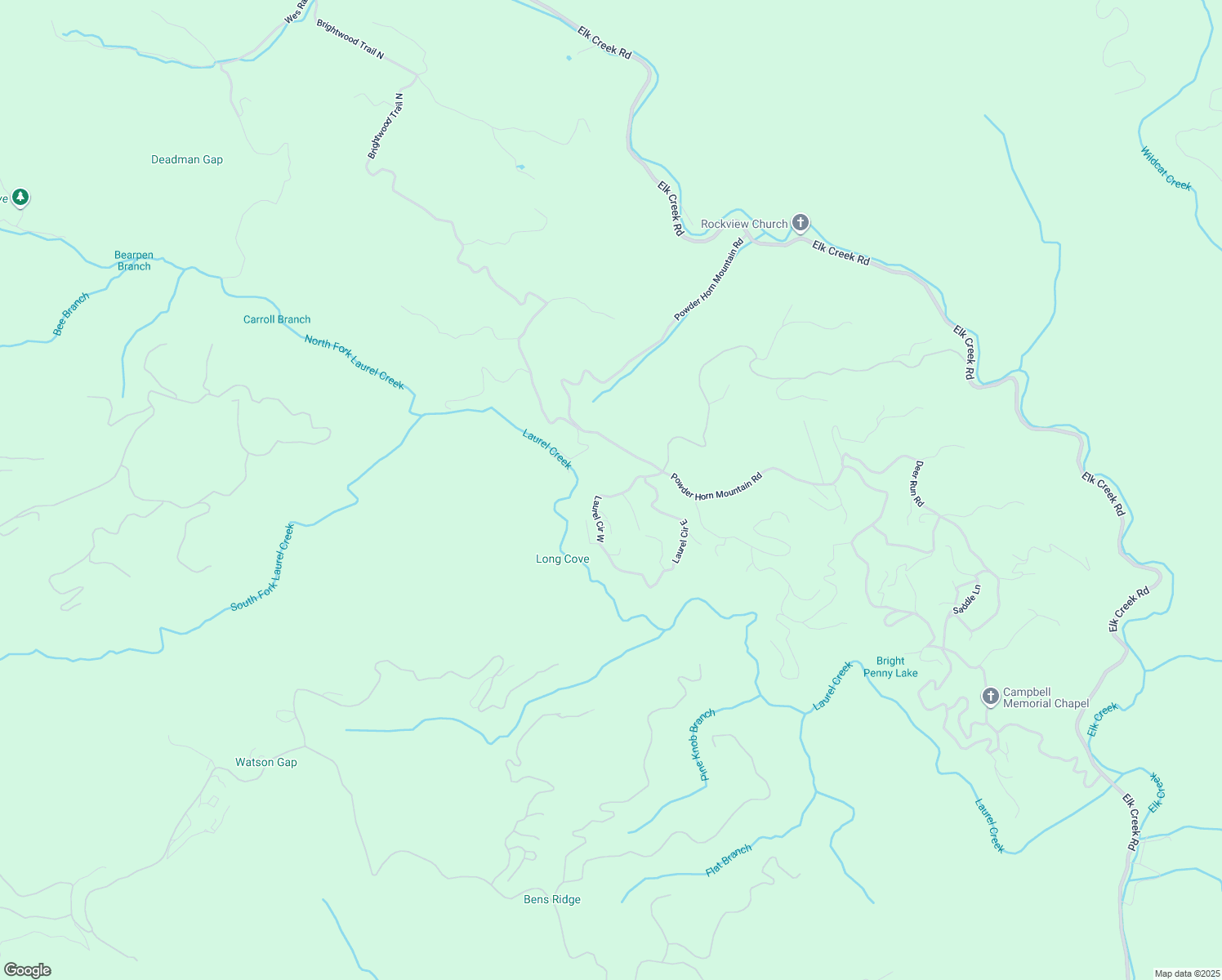 map of restaurants, bars, coffee shops, grocery stores, and more near 266 Laurel Circle West in Deep Gap