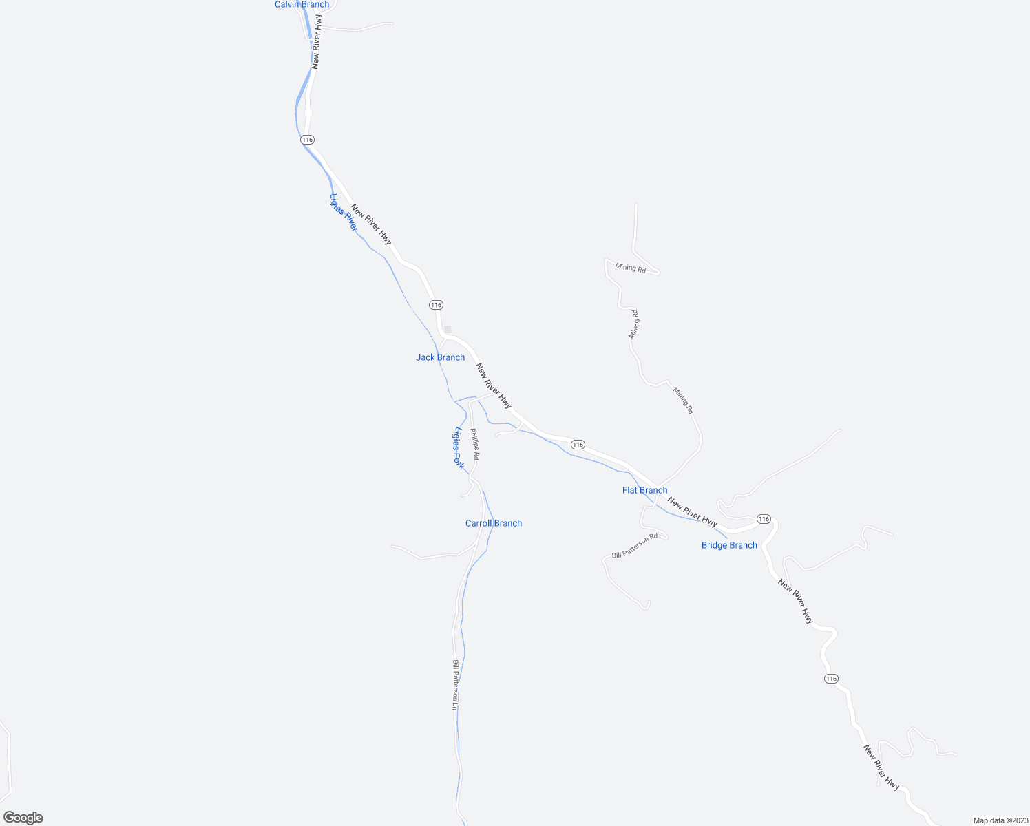 map of restaurants, bars, coffee shops, grocery stores, and more near Highway 116 in Briceville