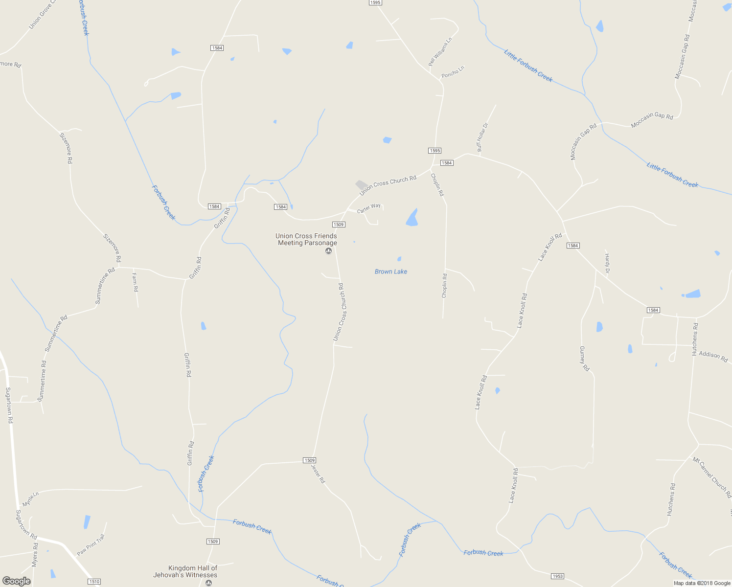 map of restaurants, bars, coffee shops, grocery stores, and more near 2248 Union Cross Church Road in Yadkinville