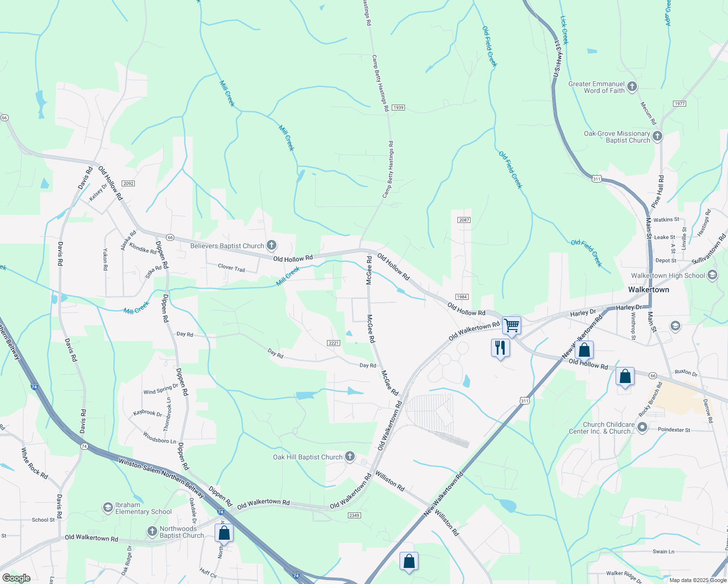 5046 McGee Road, Walkertown NC Walk Score
