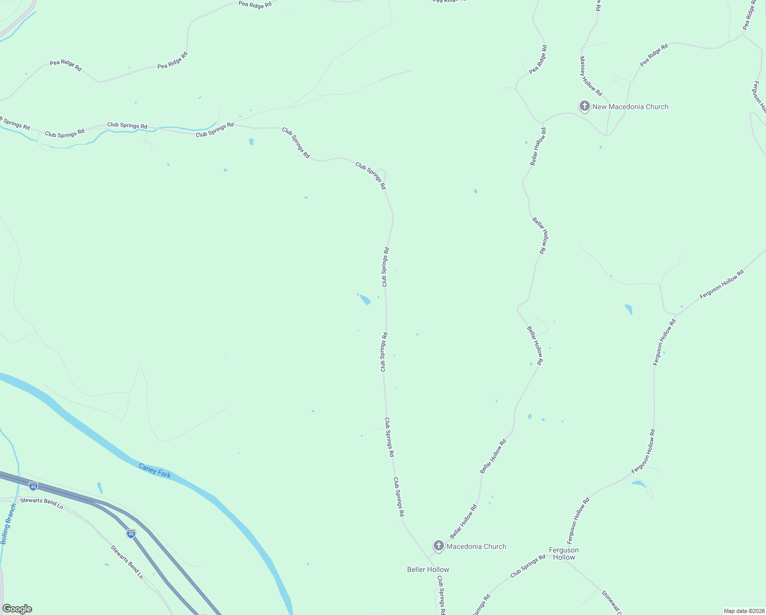 map of restaurants, bars, coffee shops, grocery stores, and more near 274 Club Springs Road in Elmwood