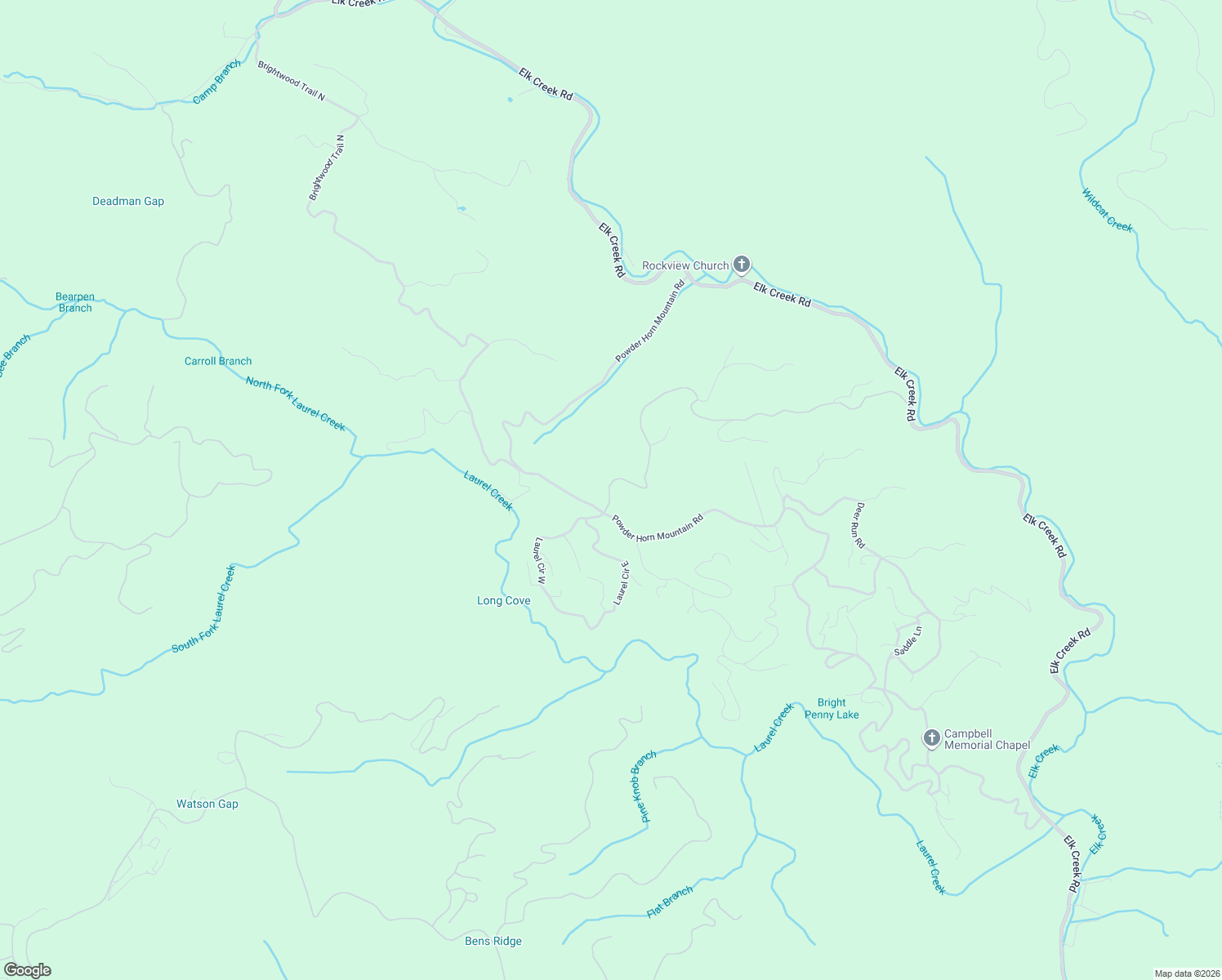 map of restaurants, bars, coffee shops, grocery stores, and more near 438 Powder Horn Estates Drive in Deep Gap