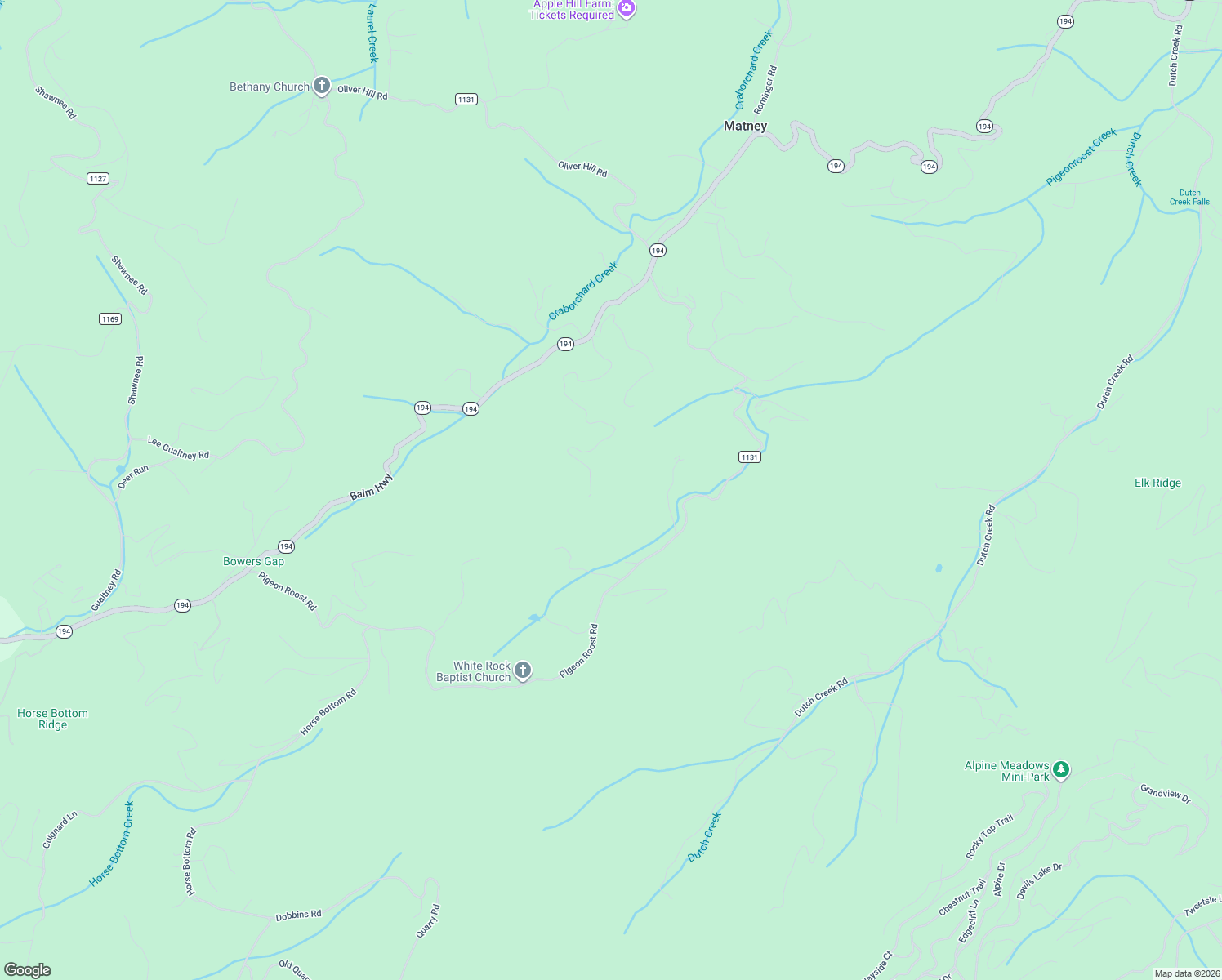 map of restaurants, bars, coffee shops, grocery stores, and more near 1001 Chestnut Mountain Road in Banner Elk