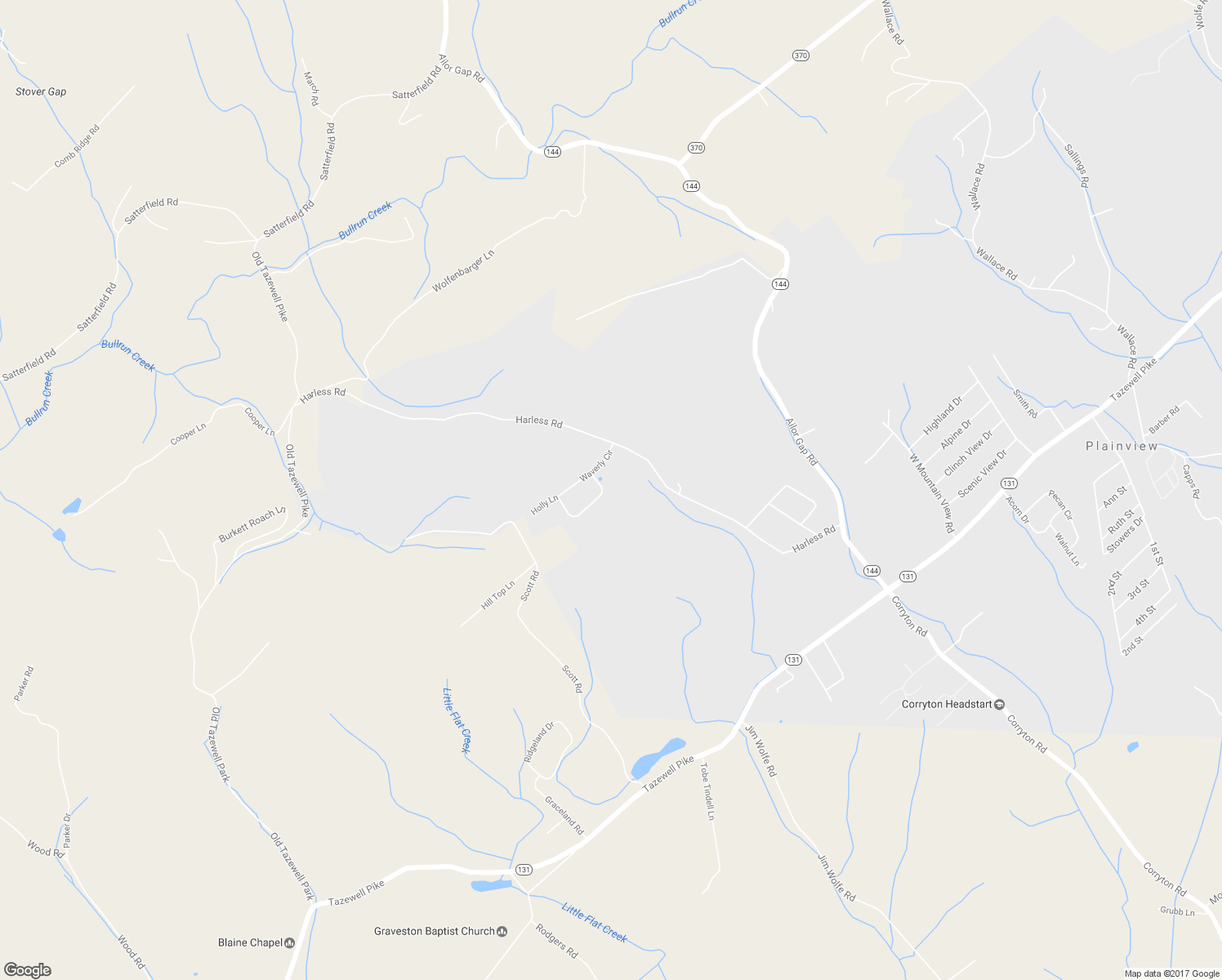 map of restaurants, bars, coffee shops, grocery stores, and more near 196 Waverly Circle in Corryton
