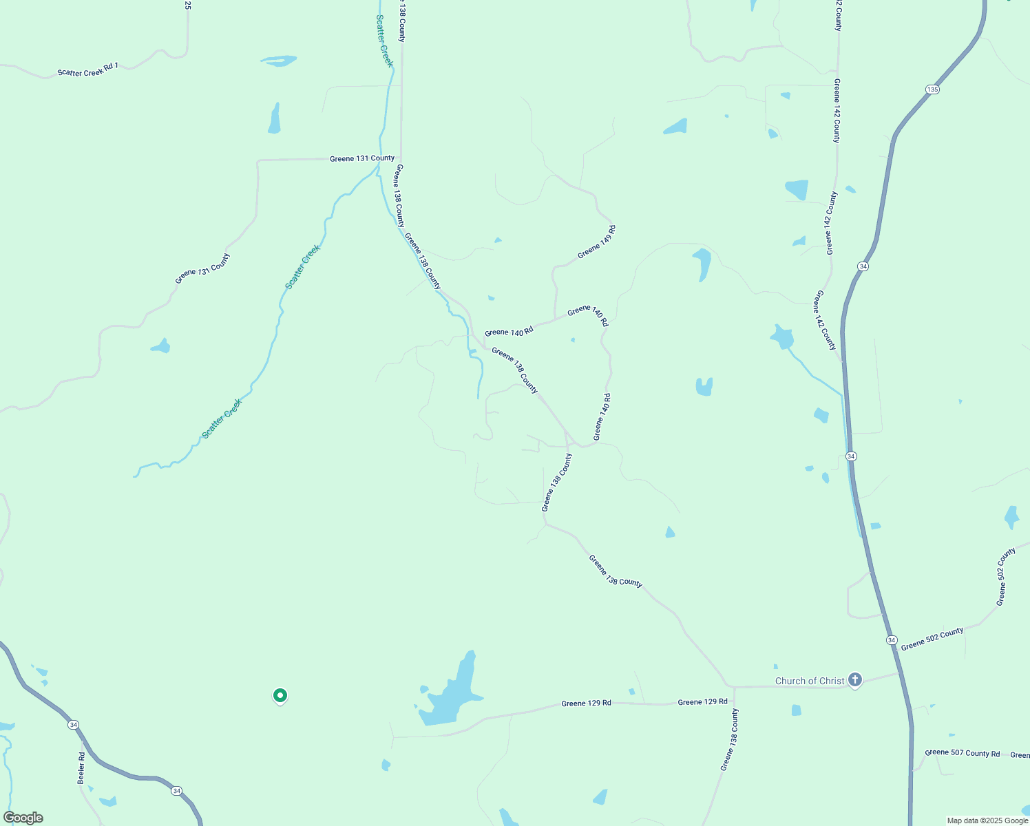 map of restaurants, bars, coffee shops, grocery stores, and more near 2683 Greene 138 County in Paragould