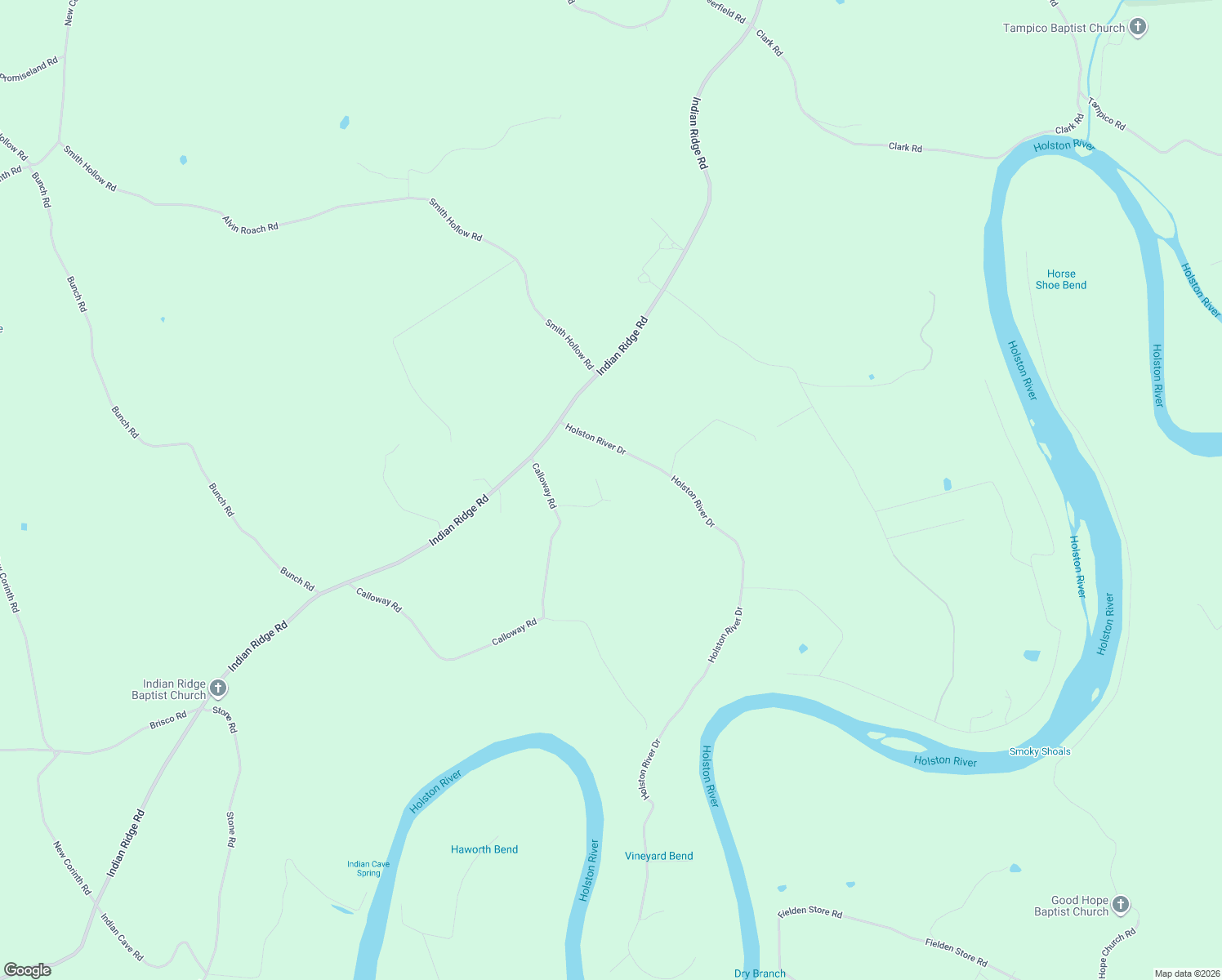 map of restaurants, bars, coffee shops, grocery stores, and more near 125 Ball Lane in Rutledge