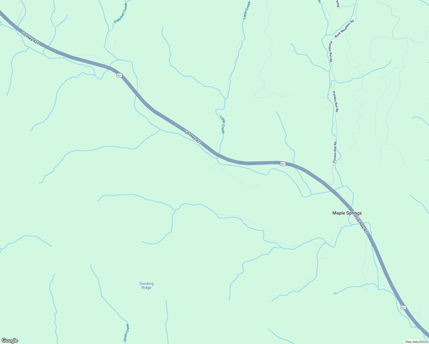 map of restaurants, bars, coffee shops, grocery stores, and more near 421 Eagle Hills Road in Purlear
