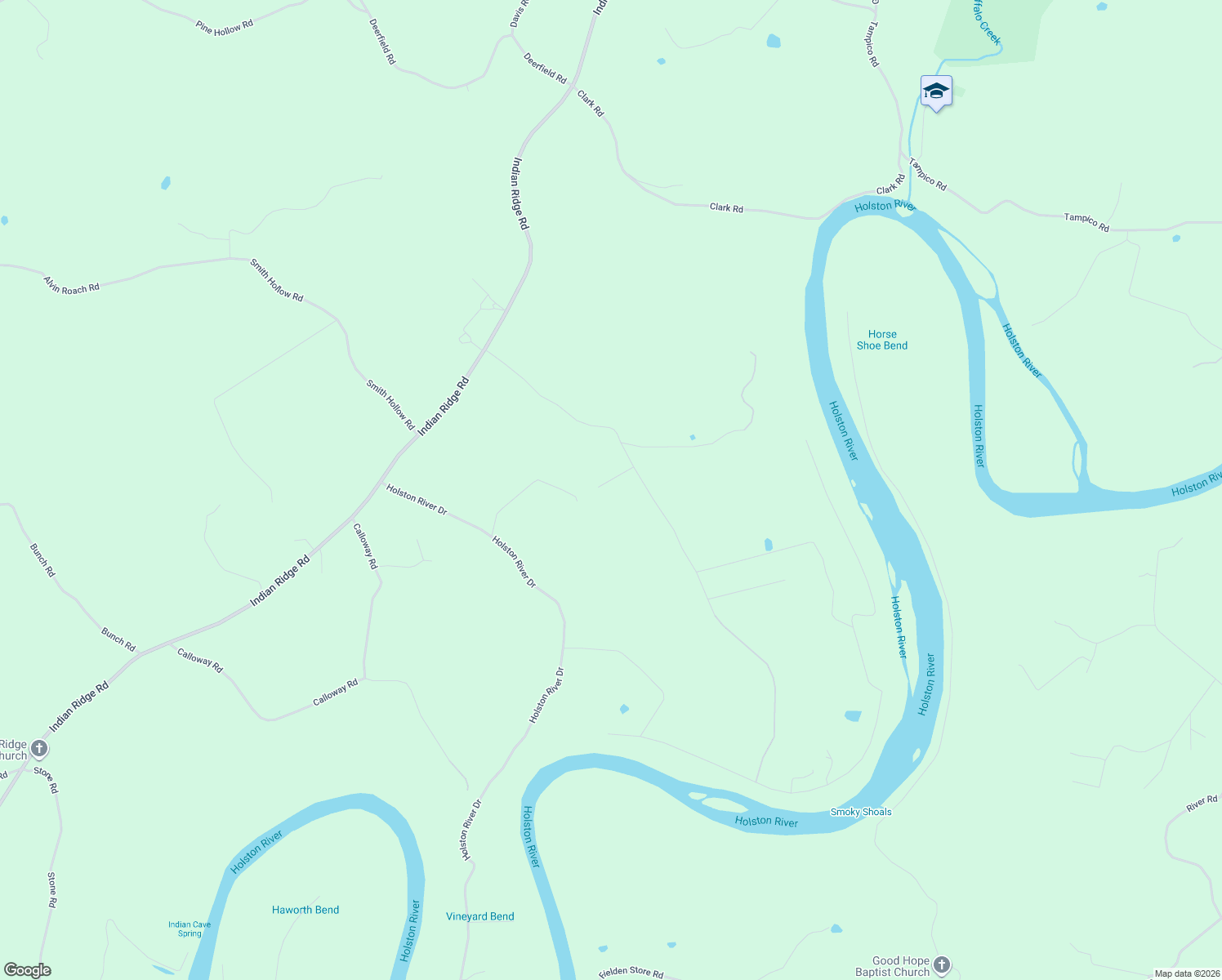map of restaurants, bars, coffee shops, grocery stores, and more near 824 Howell River Road in Rutledge