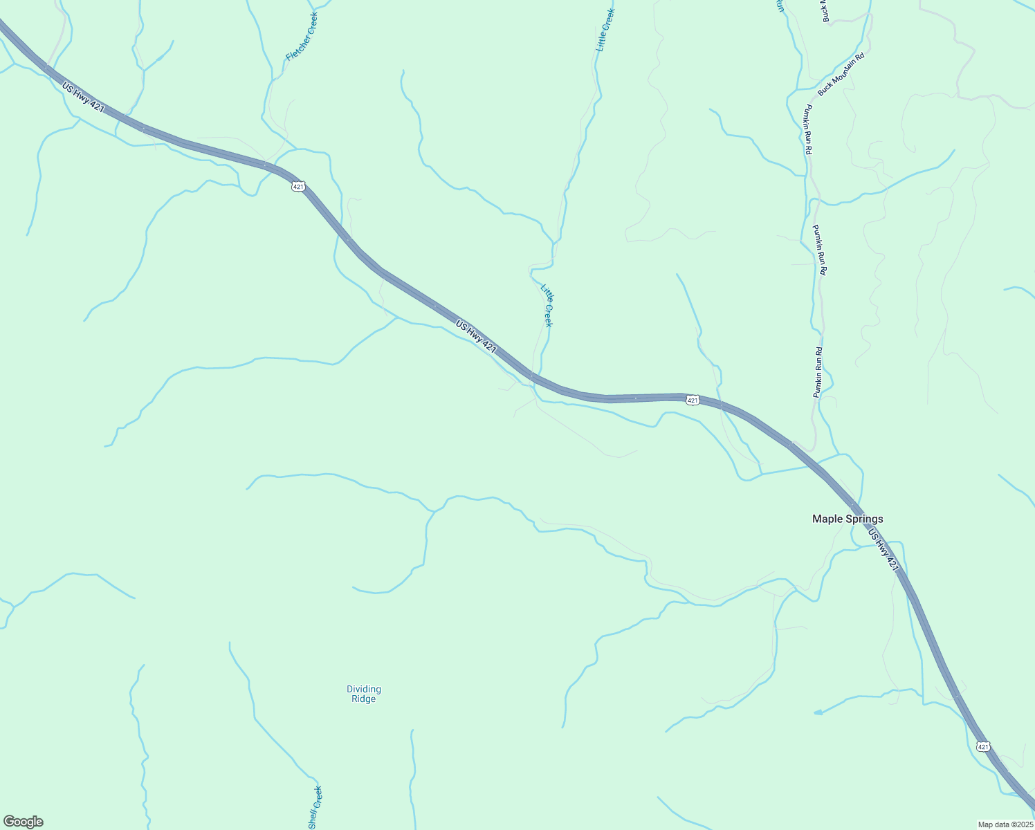 map of restaurants, bars, coffee shops, grocery stores, and more near 421 Eagle Hills Road in Purlear