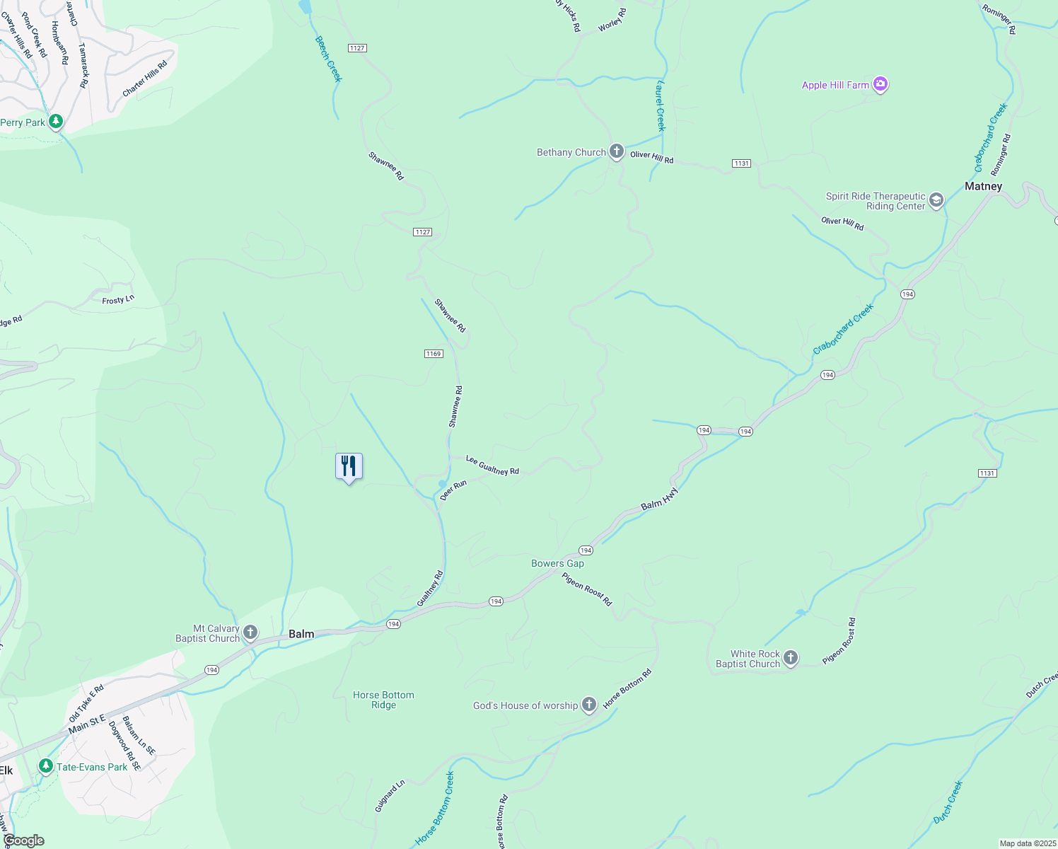 map of restaurants, bars, coffee shops, grocery stores, and more near 1071 Elk Hill Road in Banner Elk