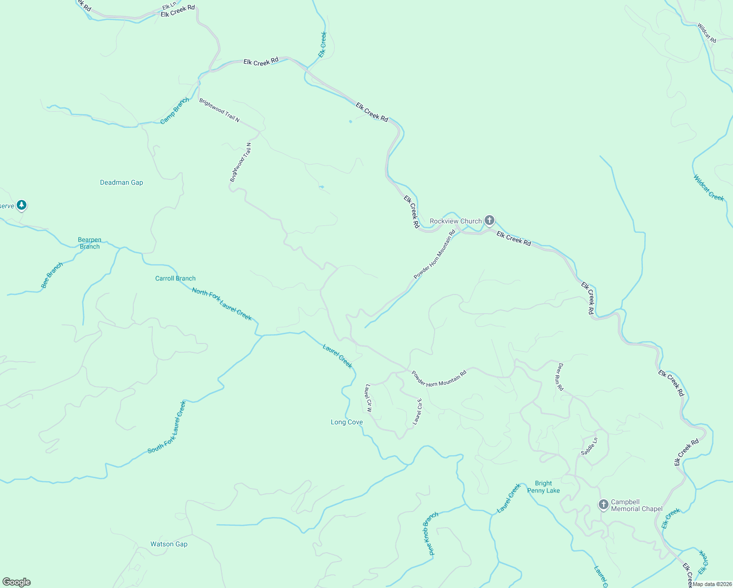 map of restaurants, bars, coffee shops, grocery stores, and more near 792 Powder Horn Mountain Road in Watauga County