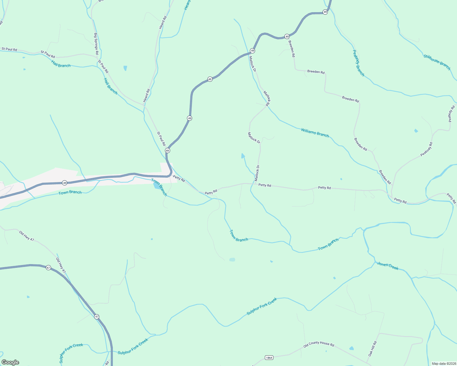 map of restaurants, bars, coffee shops, grocery stores, and more near 2580 Petty Road in Charlotte