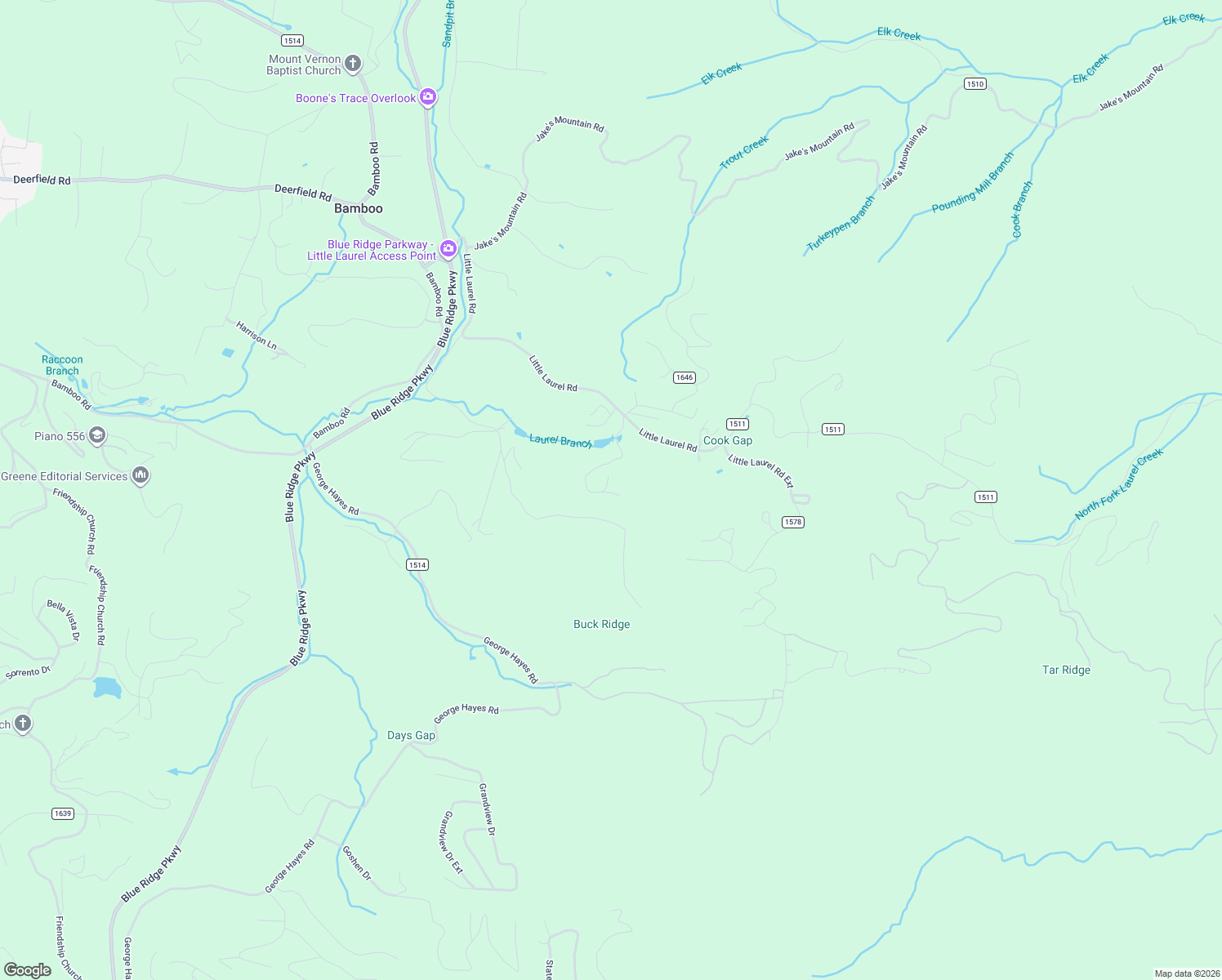 map of restaurants, bars, coffee shops, grocery stores, and more near 460 Deerfield Forest Parkway in Boone