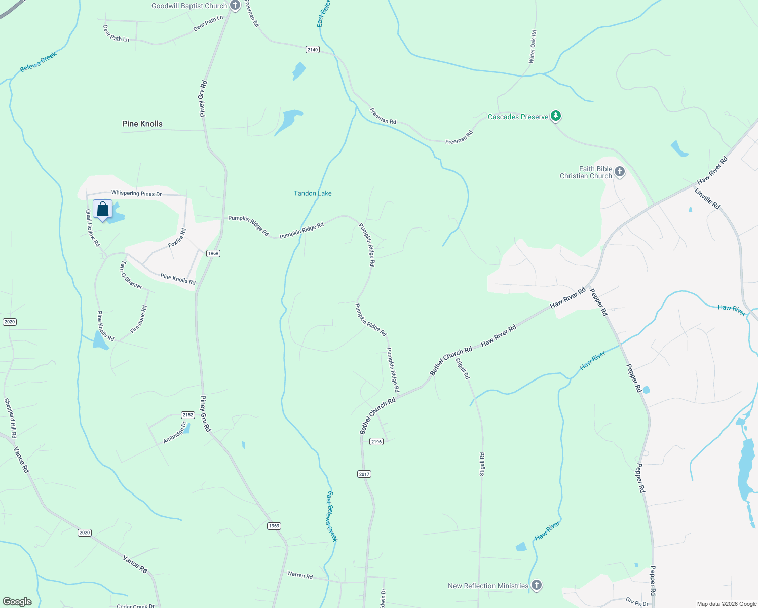 map of restaurants, bars, coffee shops, grocery stores, and more near 9395 Pumpkin Ridge Road in Kernersville