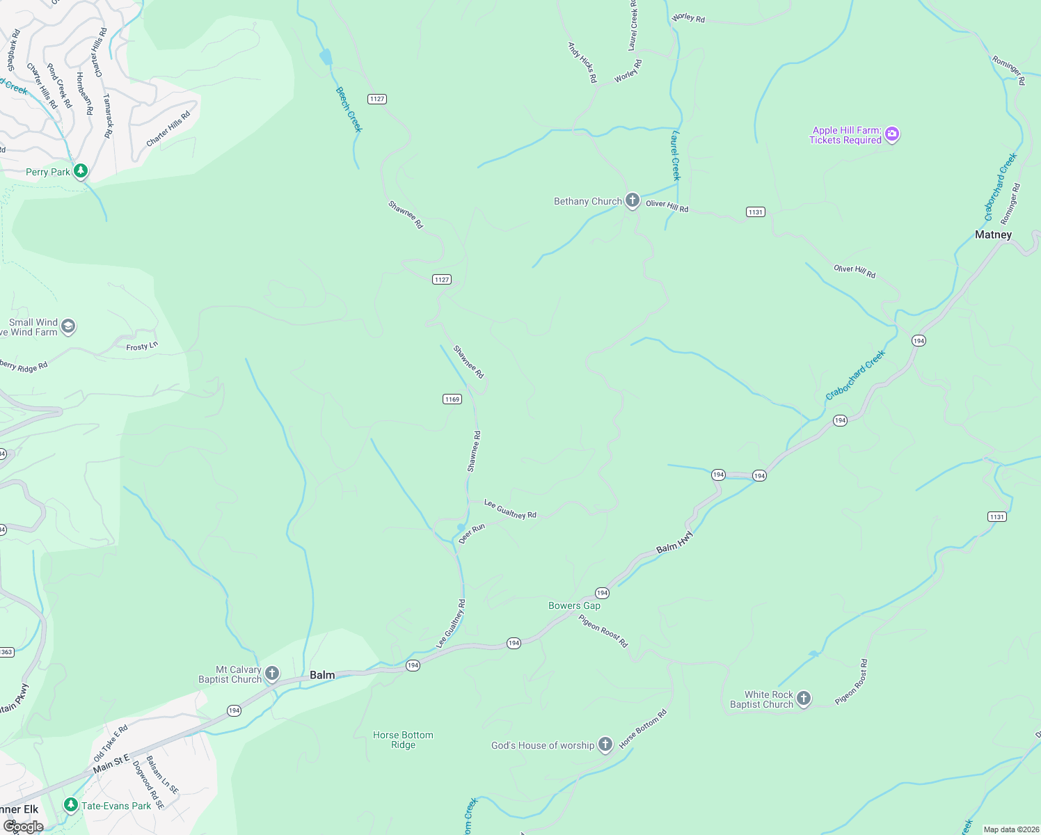 map of restaurants, bars, coffee shops, grocery stores, and more near 624 Shawnee Road in Banner Elk