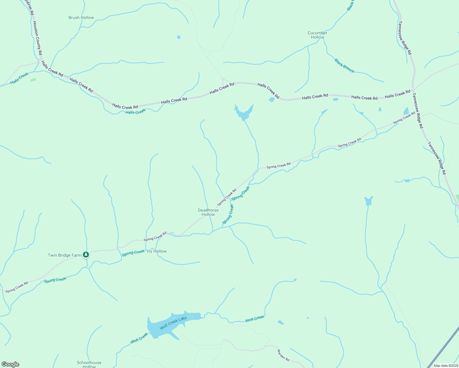 map of restaurants, bars, coffee shops, grocery stores, and more near 3103 Spring Creek Road in Waverly
