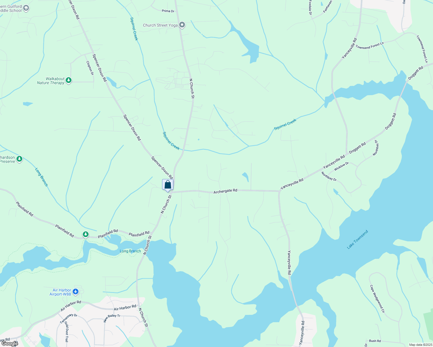 map of restaurants, bars, coffee shops, grocery stores, and more near 6813 Trevor Road in Browns Summit