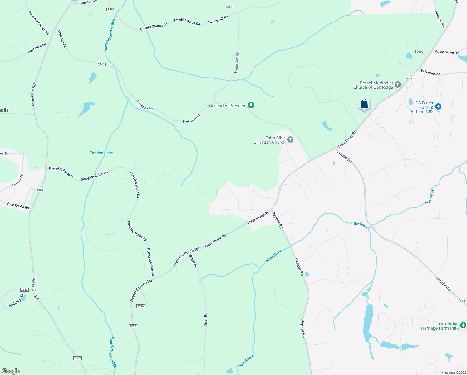 map of restaurants, bars, coffee shops, grocery stores, and more near 7002 Smoke Crest Drive in Kernersville
