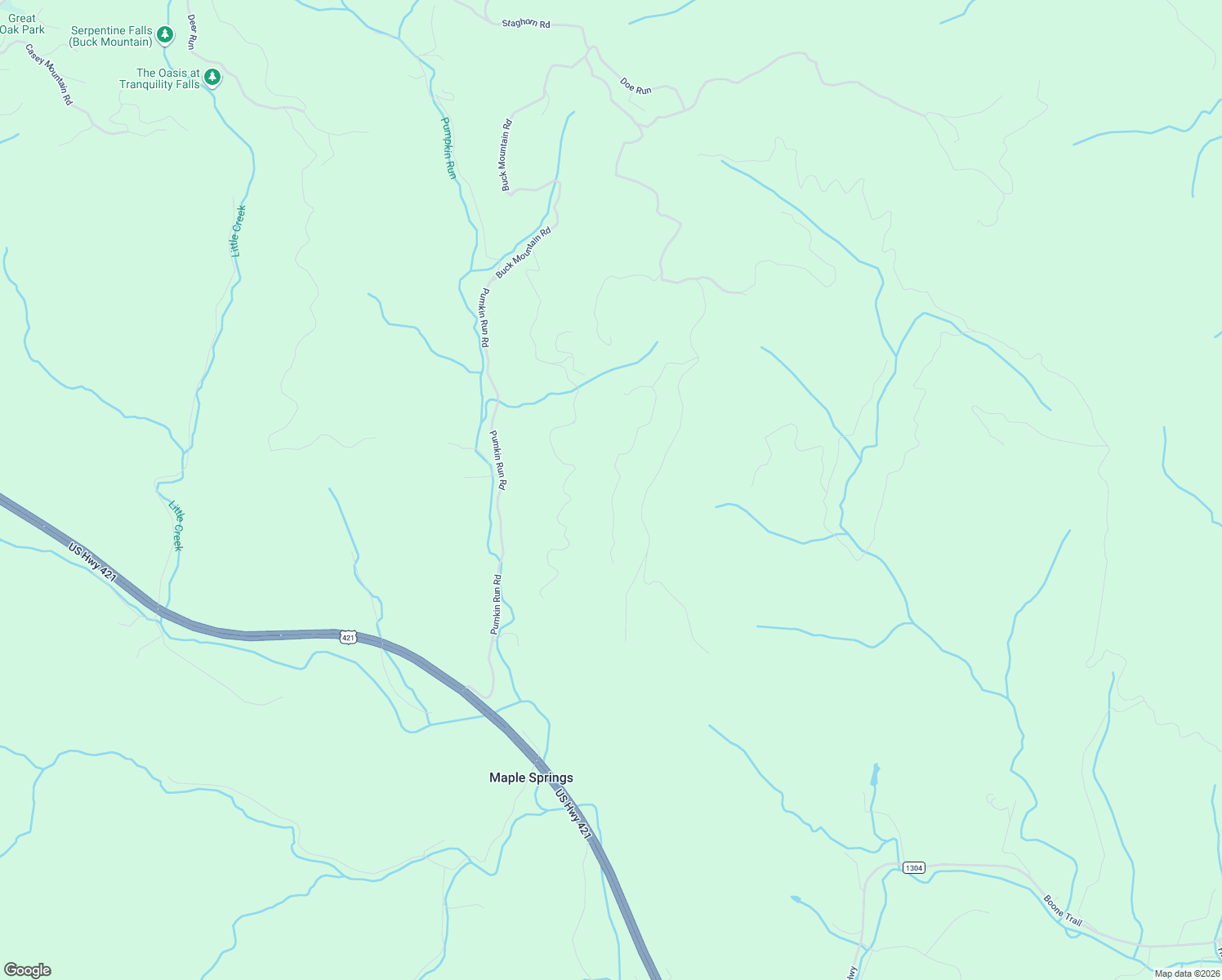 map of restaurants, bars, coffee shops, grocery stores, and more near 494 Hickory Hollow Road in Purlear