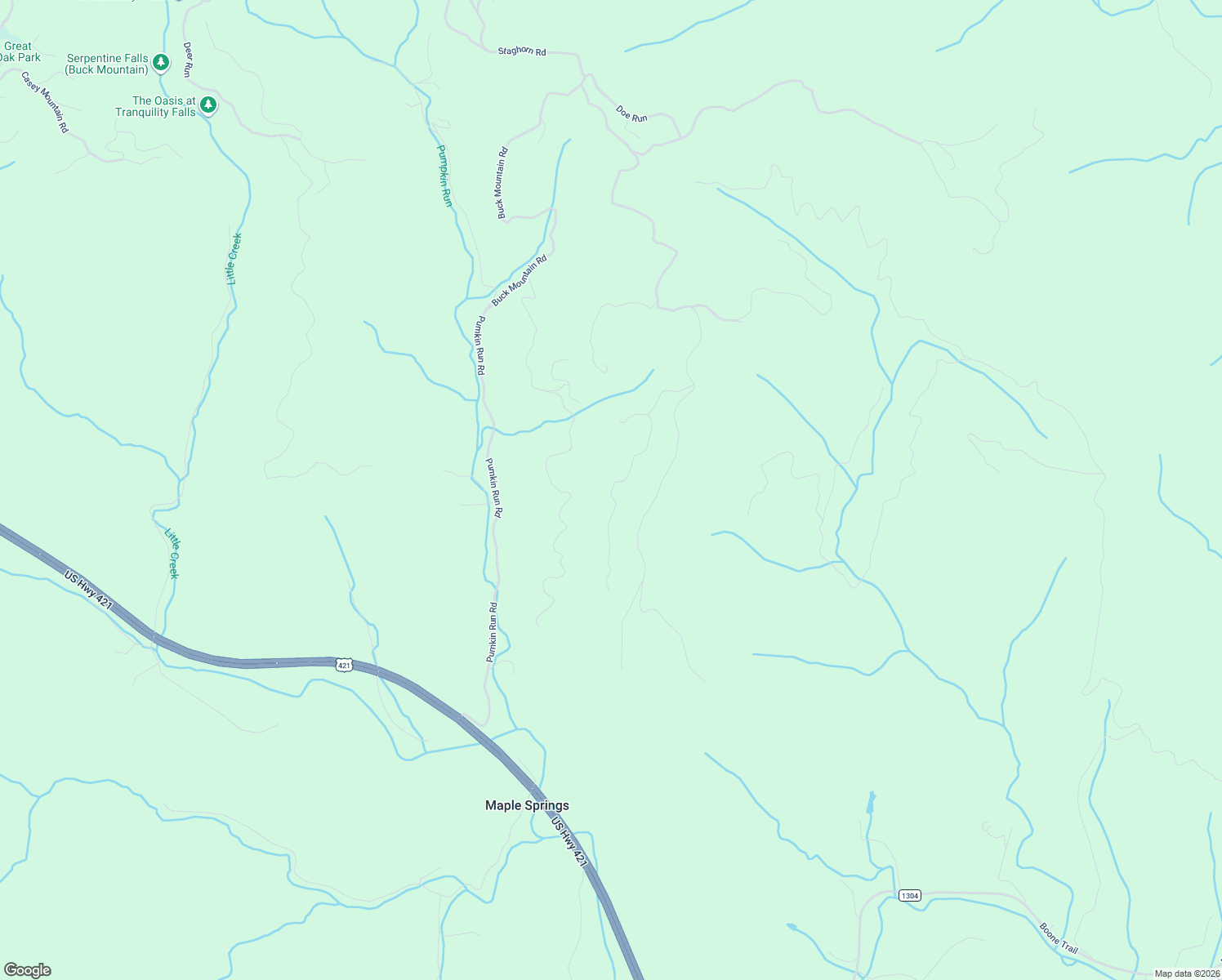 map of restaurants, bars, coffee shops, grocery stores, and more near 494 Hickory Hollow Road in Purlear
