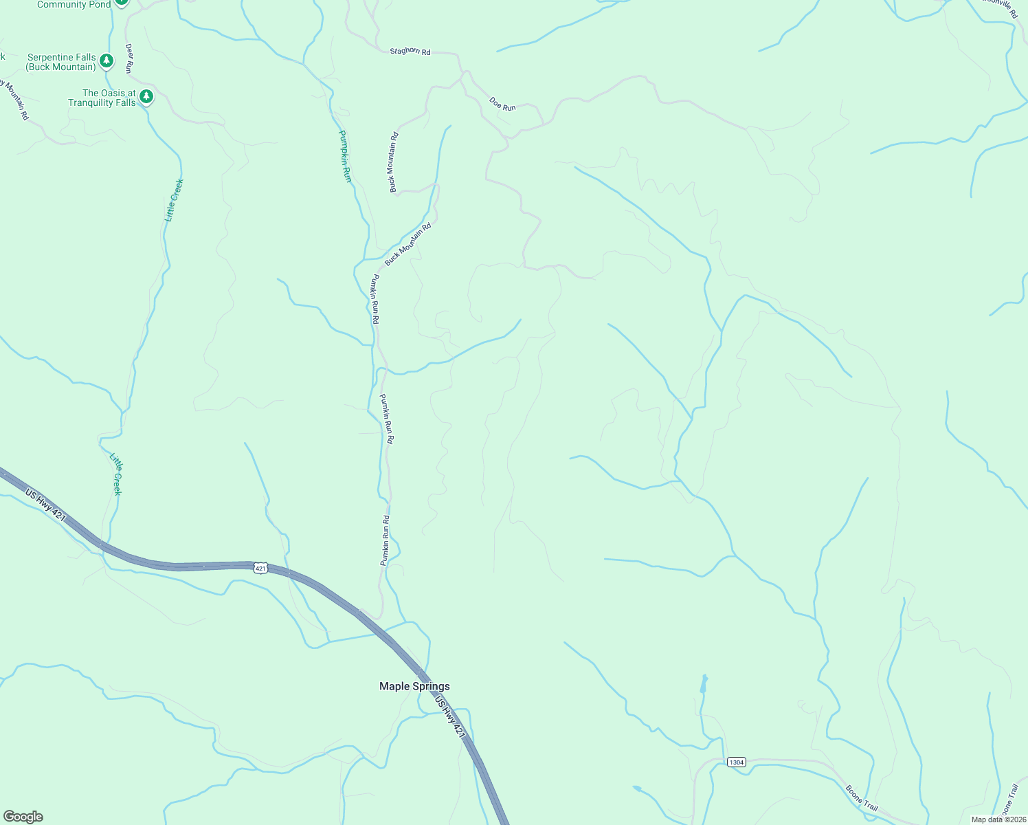 map of restaurants, bars, coffee shops, grocery stores, and more near 222 Buck Mountain Road in Purlear
