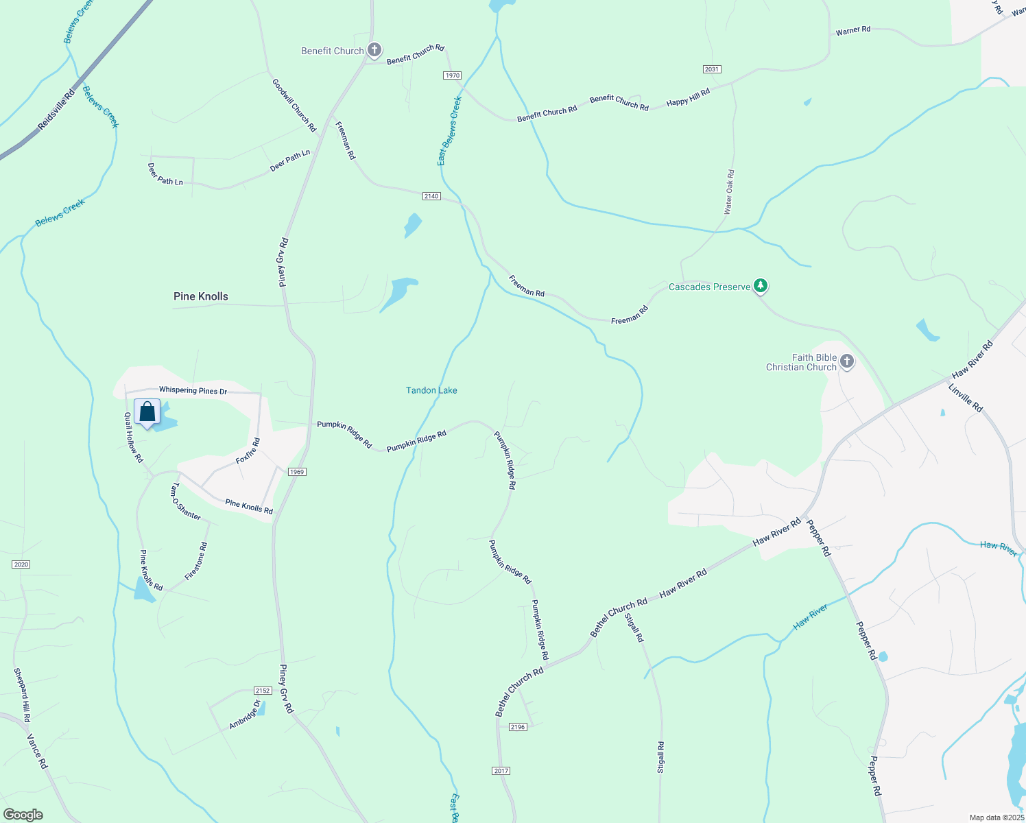 map of restaurants, bars, coffee shops, grocery stores, and more near 9188 Huff Farm Road in Kernersville
