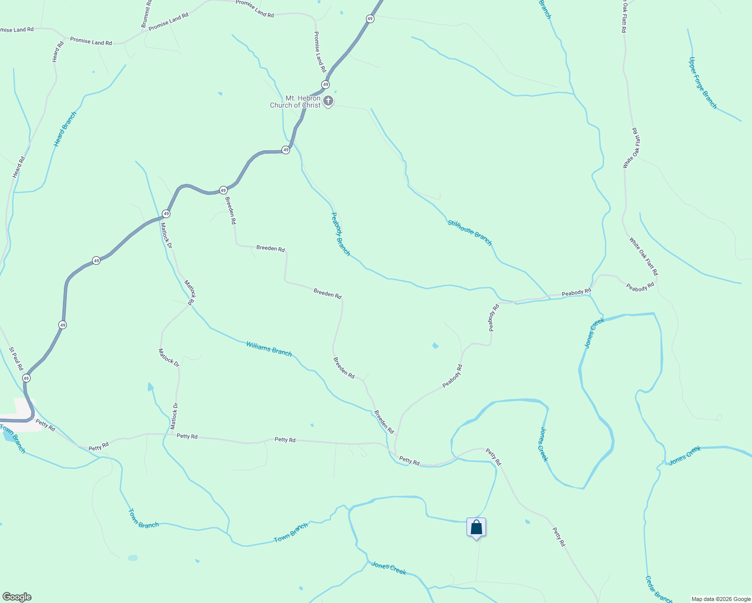 map of restaurants, bars, coffee shops, grocery stores, and more near 1237 Breeden Rd in Charlotte