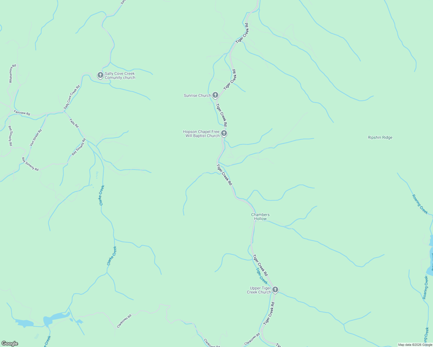 map of restaurants, bars, coffee shops, grocery stores, and more near 652 Tiger Creek Road in Roan Mountain